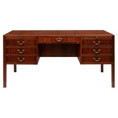 Midcentury Danish Rosewood Desk by Ole Wanscher for A.J.Iverson