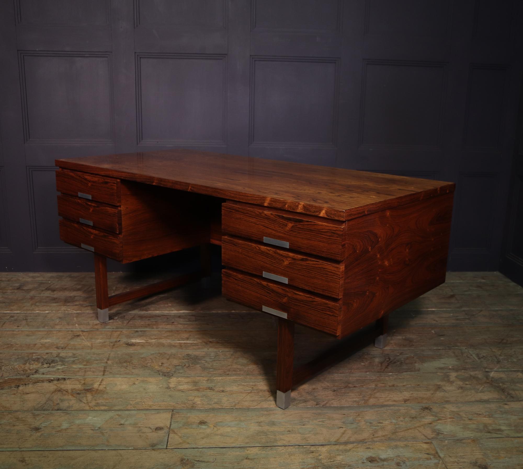 Mid Century Danish Rosewood Desk EP401 2