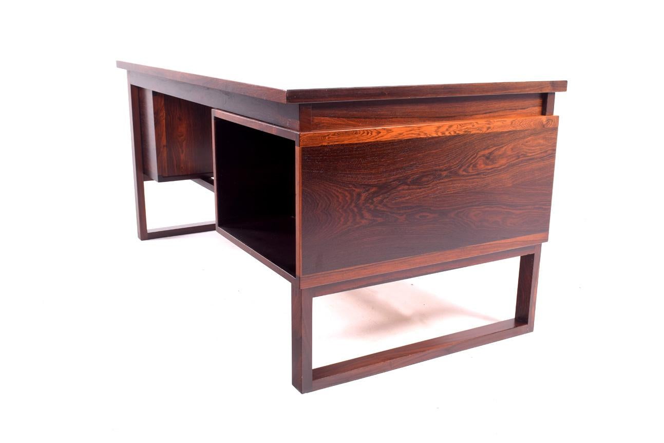 Midcentury Danish Rosewood Peter Hvidt & Olga Molgaard Desk 1