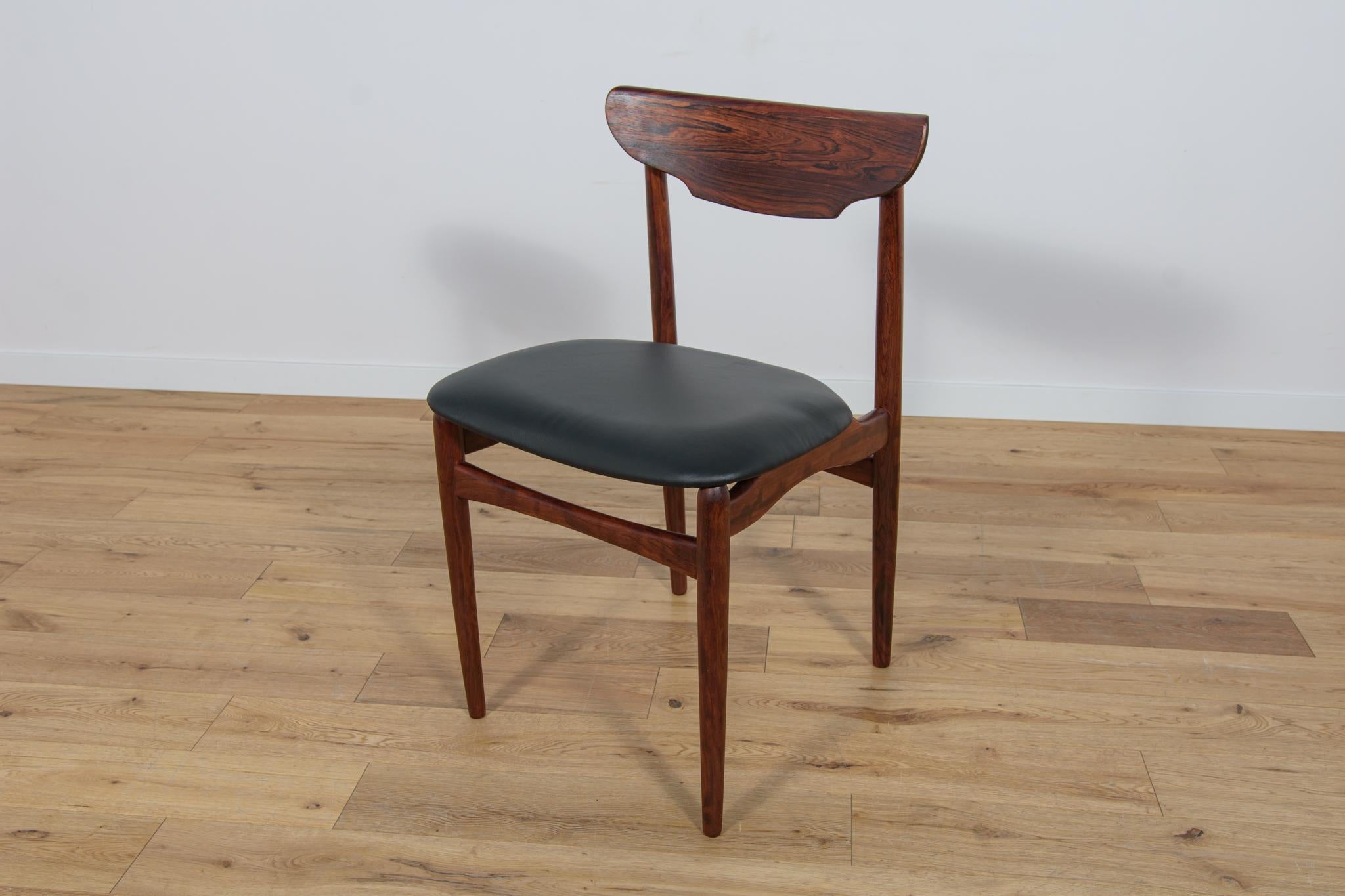 Mid-Century Danish Rosewood Dining Chairs, 1960s, Set of 4 For Sale 4