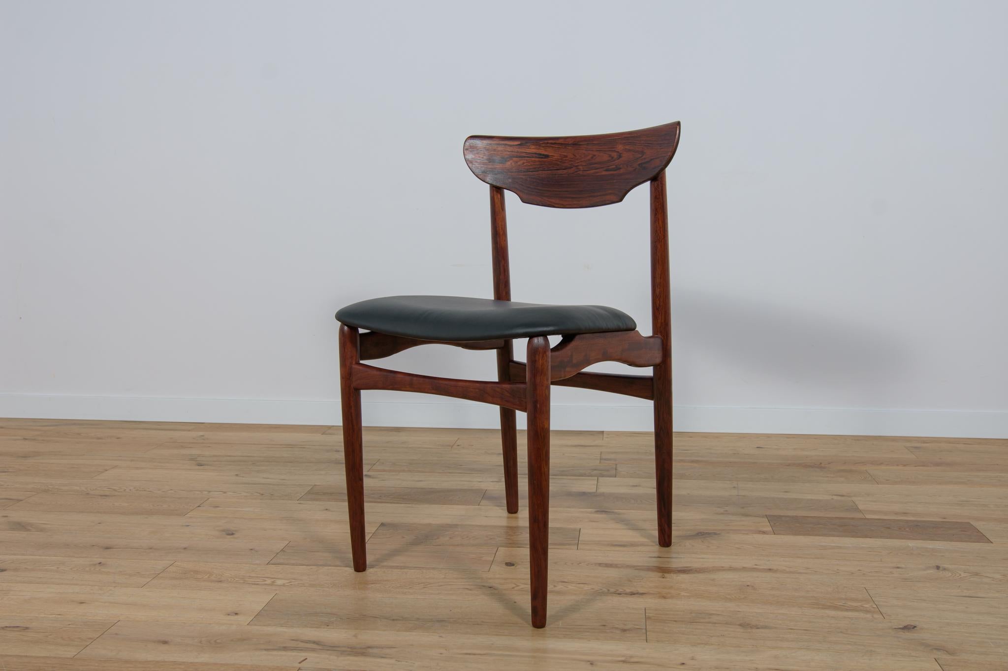 Mid-Century Danish Rosewood Dining Chairs, 1960s, Set of 4 For Sale 5
