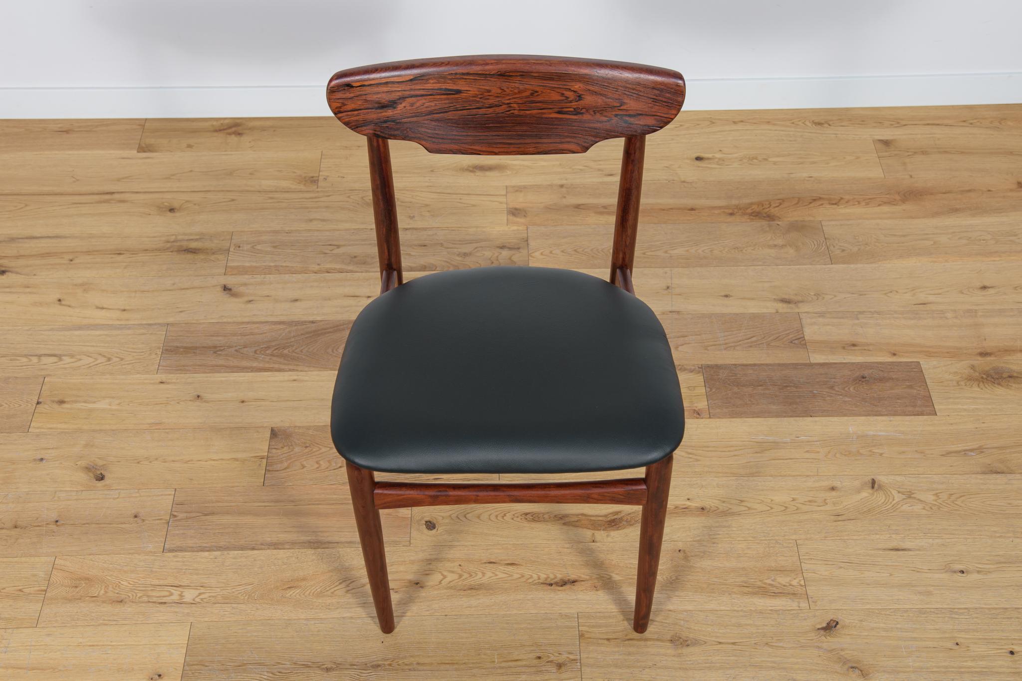 Mid-Century Danish Rosewood Dining Chairs, 1960s, Set of 4 For Sale 3