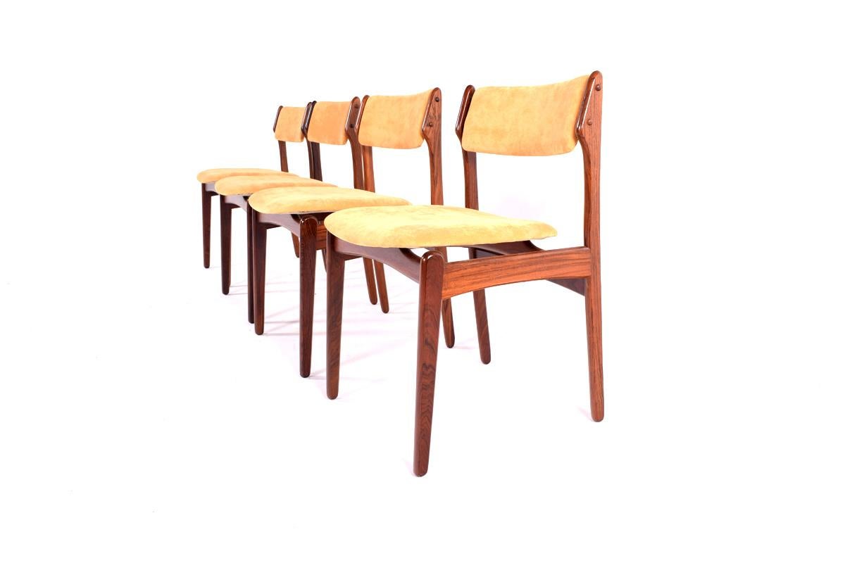 Mid-Century Modern Midcentury Danish Rosewood Dining Chairs by Erik Buch for OD Møbler