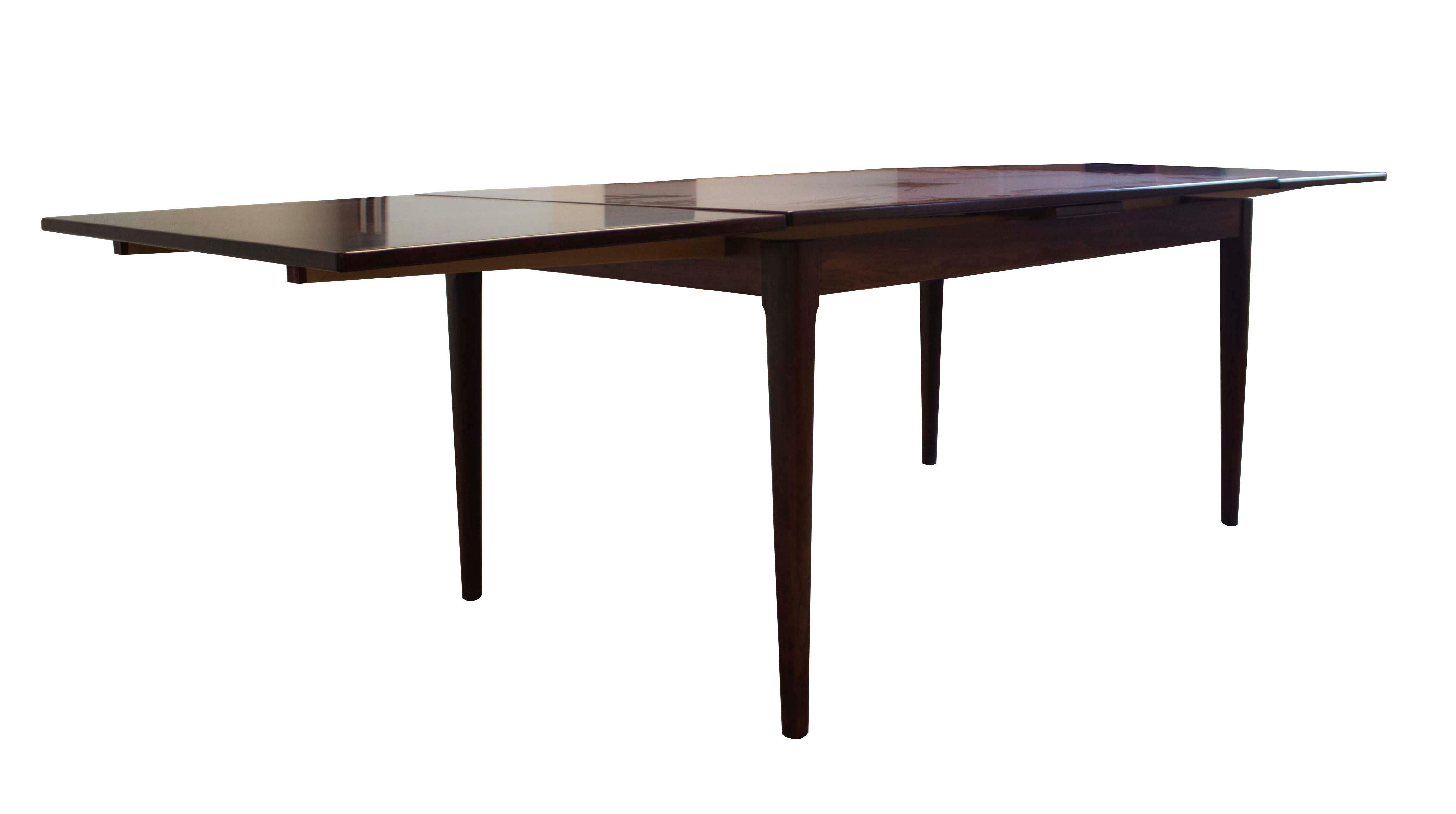 Late 20th Century Mid Century Danish Rosewood Dining Room Table & 6 Chairs by Svegard Markaryd