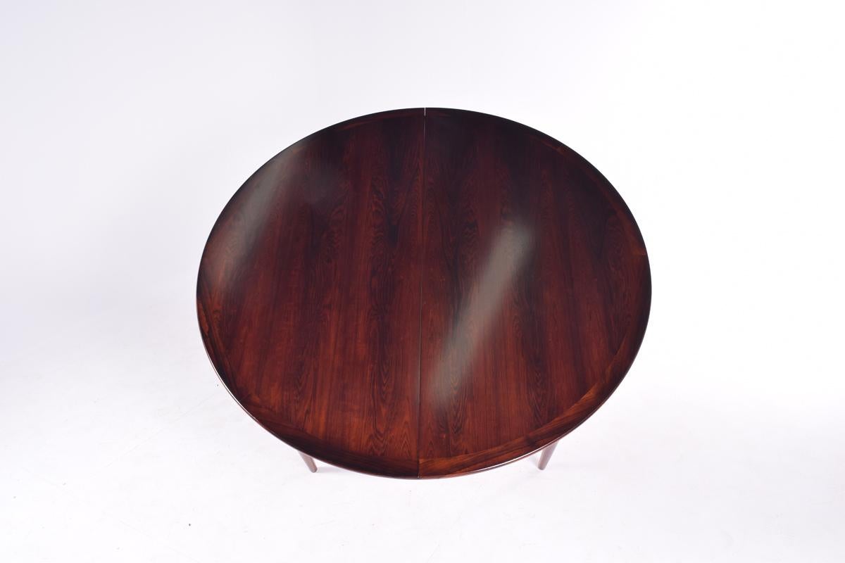 Midcentury Danish Rosewood Dining Table by Grete Jalk for Poul Jeppesen 9