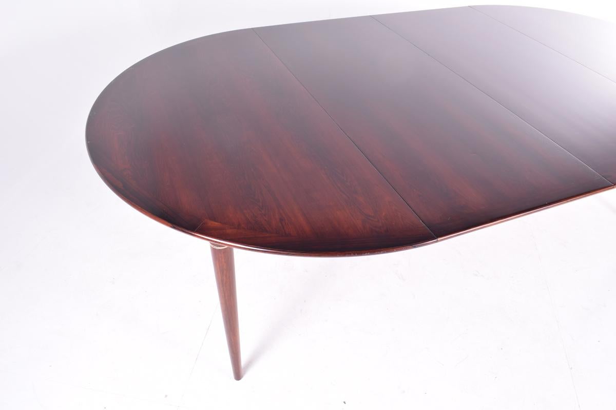 Midcentury Danish Rosewood Dining Table by Grete Jalk for Poul Jeppesen 1