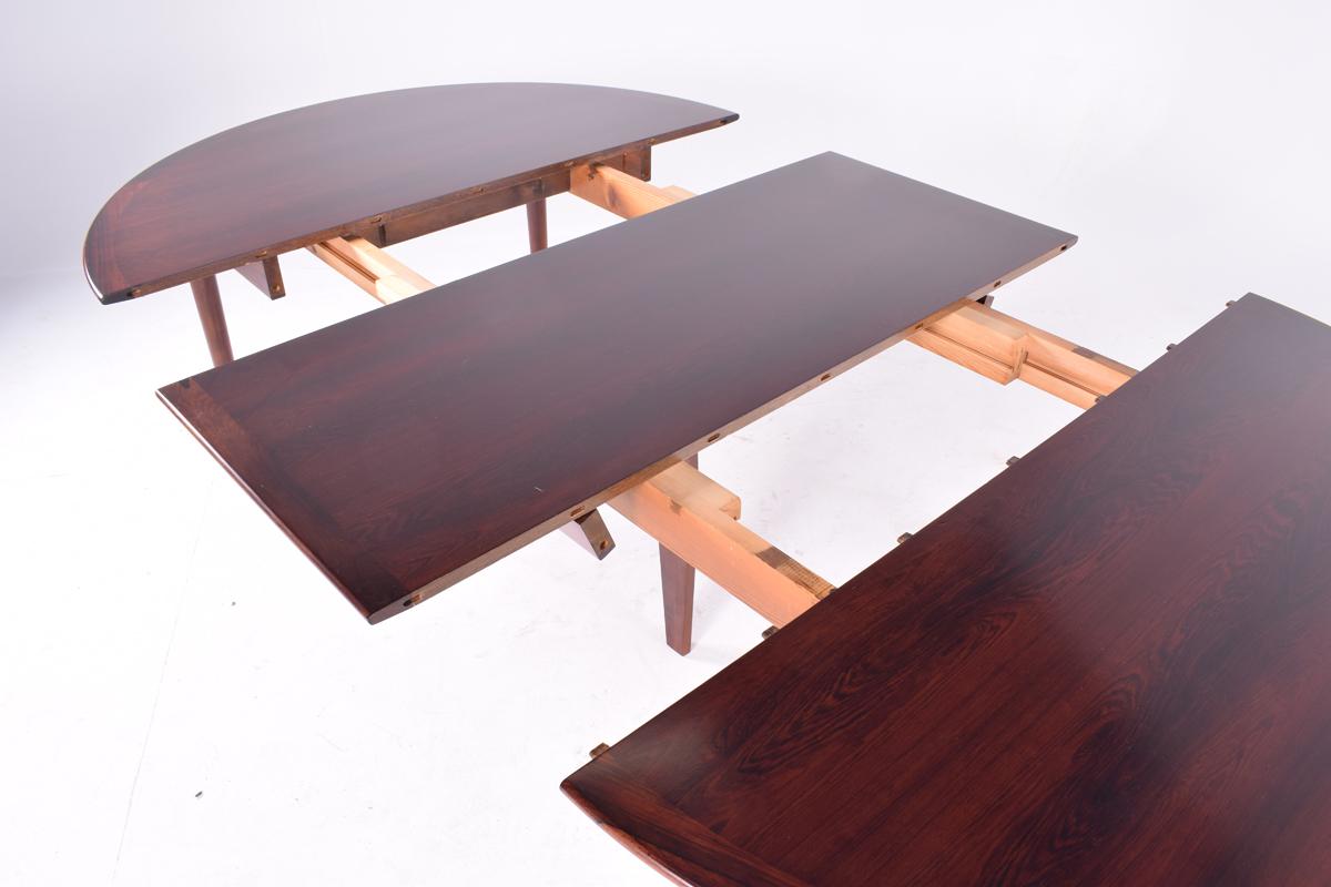 Midcentury Danish Rosewood Dining Table by Grete Jalk for Poul Jeppesen 3