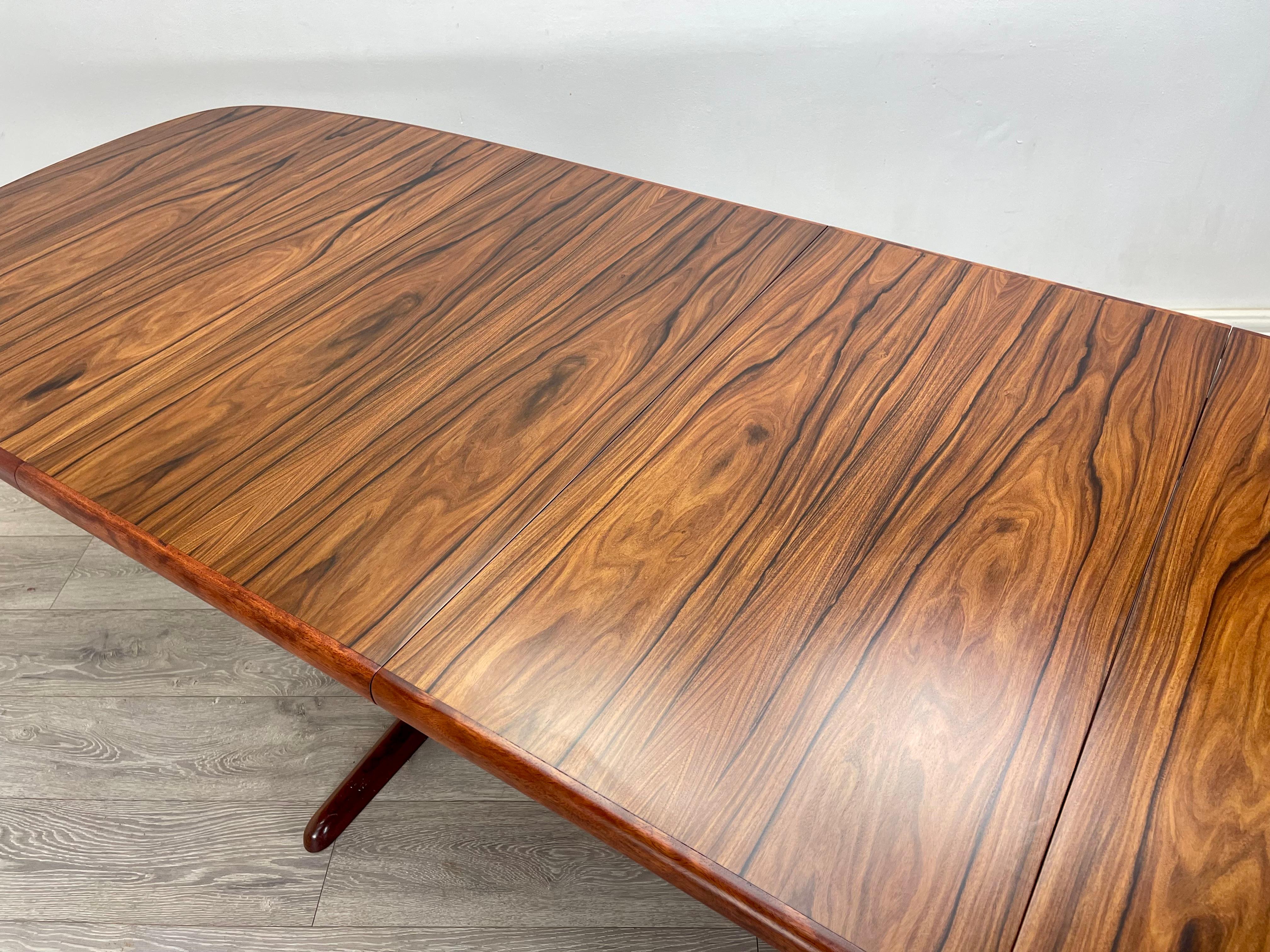 Midcentury Danish Rosewood Dining Table For Sale 6