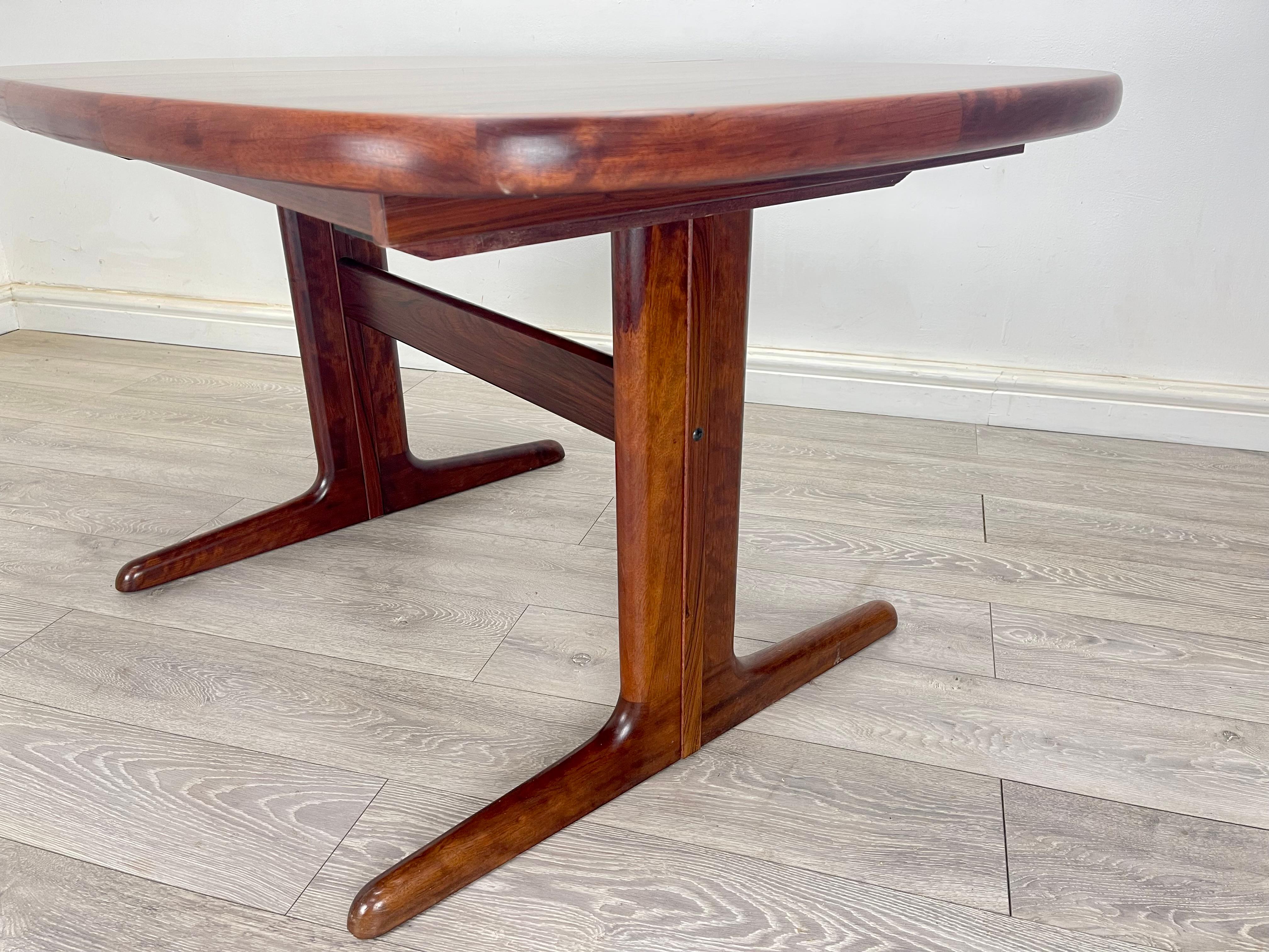 Mid-Century Modern Midcentury Danish Rosewood Dining Table For Sale