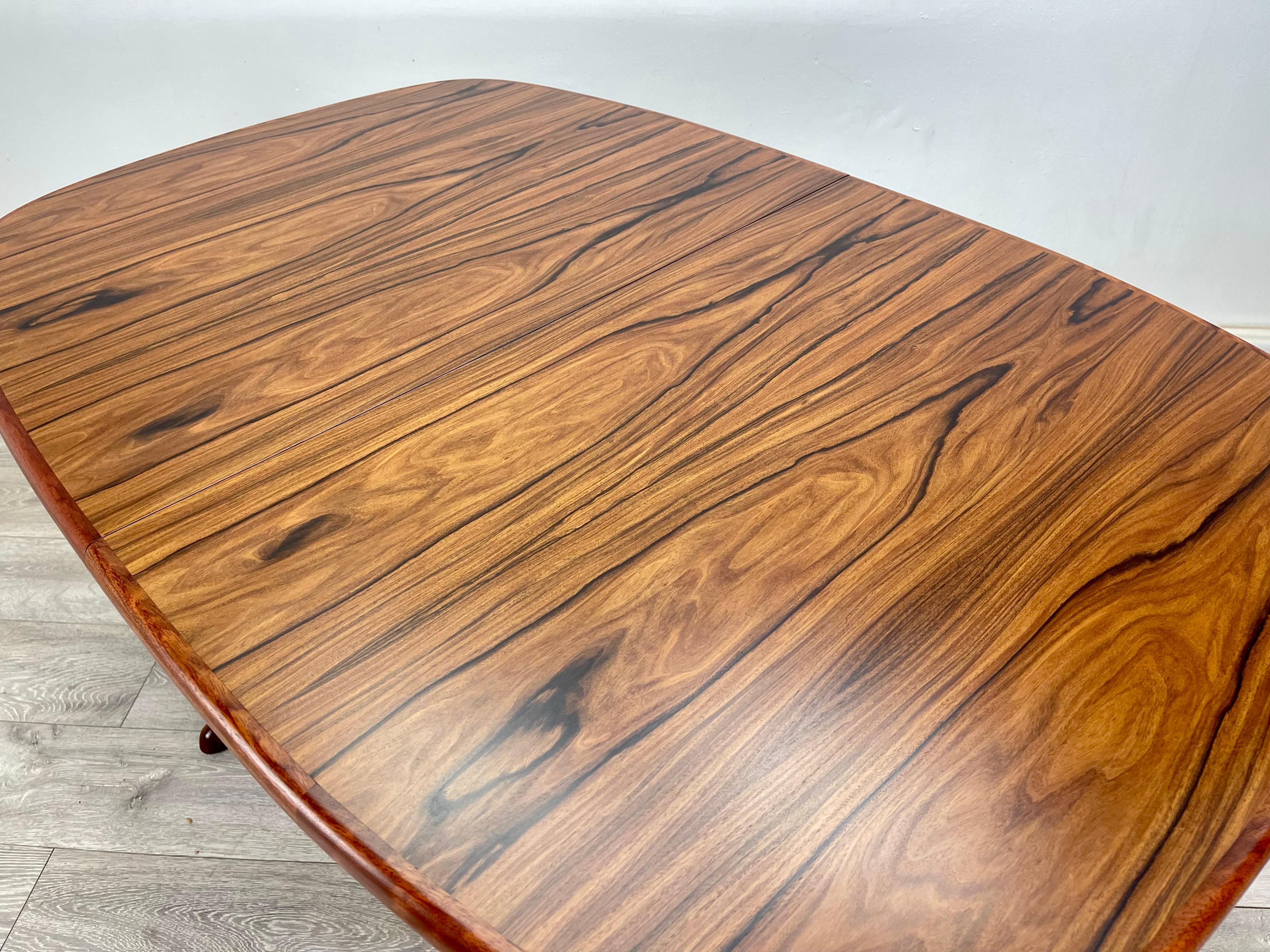 Midcentury Danish Rosewood Dining Table For Sale 2
