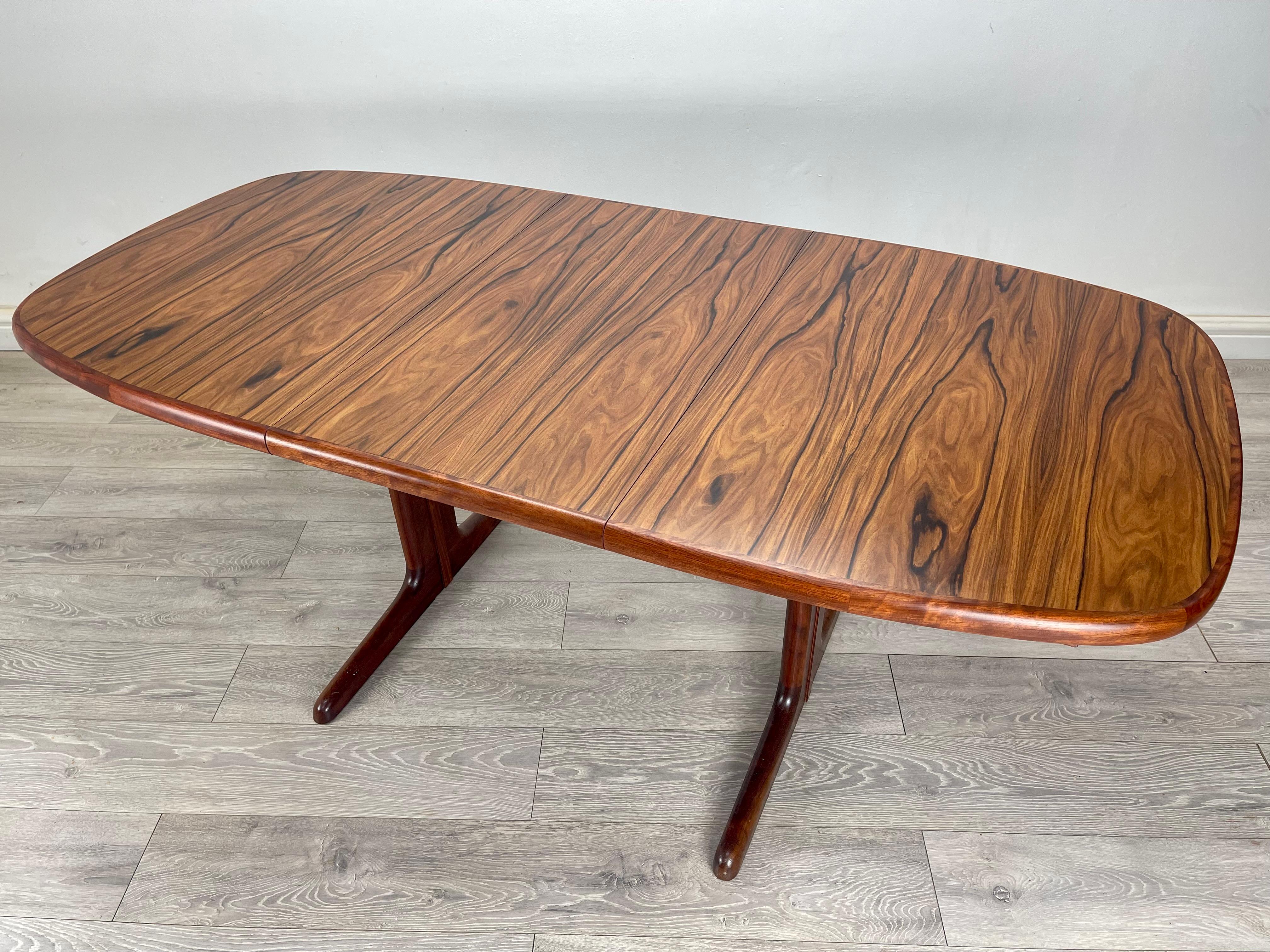 Midcentury Danish Rosewood Dining Table For Sale 4