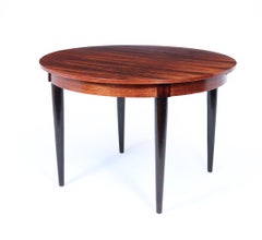 Mid-Century Danish Rosewood Dining Table with Butterfly Leaf, 1960s