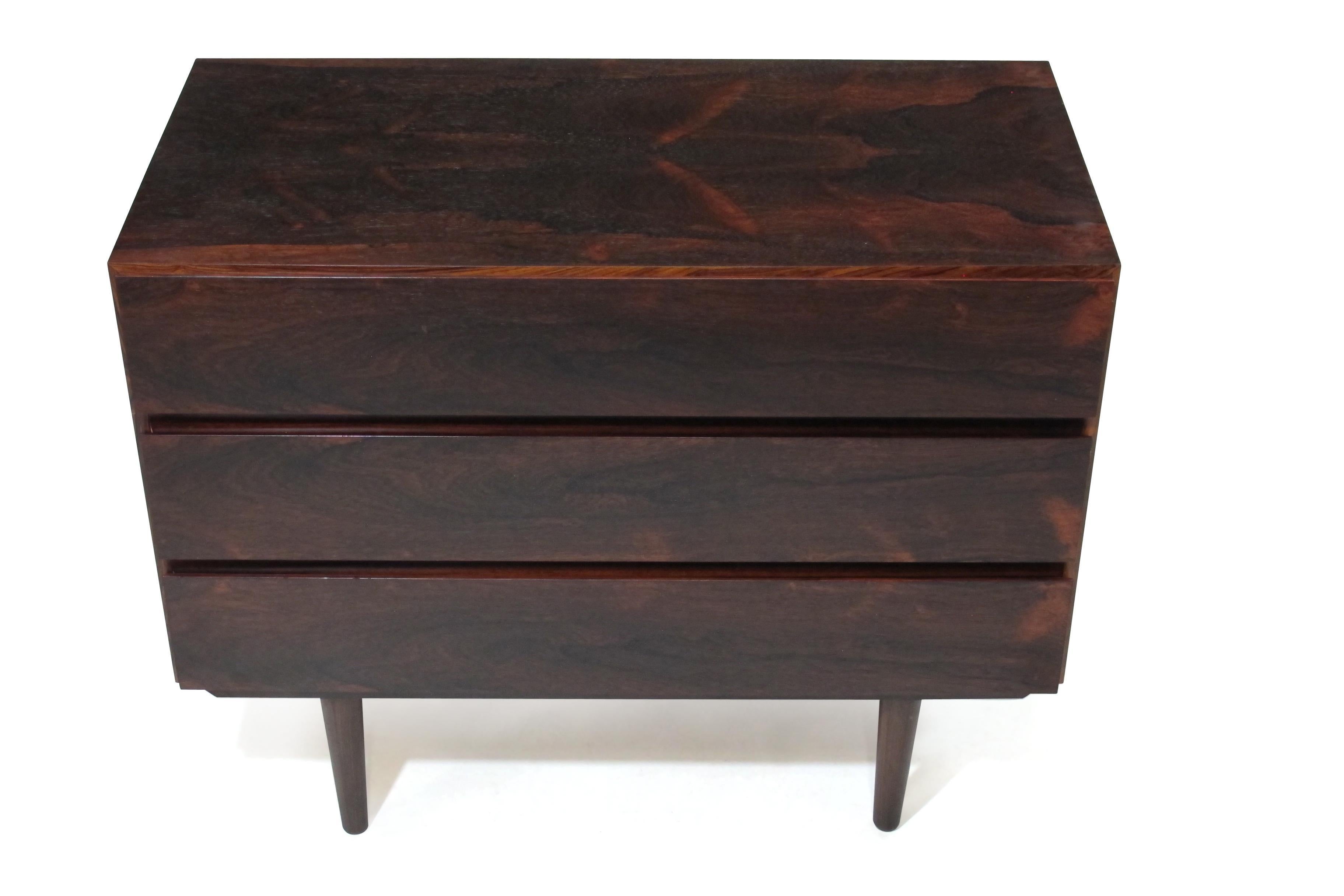 Oiled Midcentury Danish Rosewood Dresser For Sale
