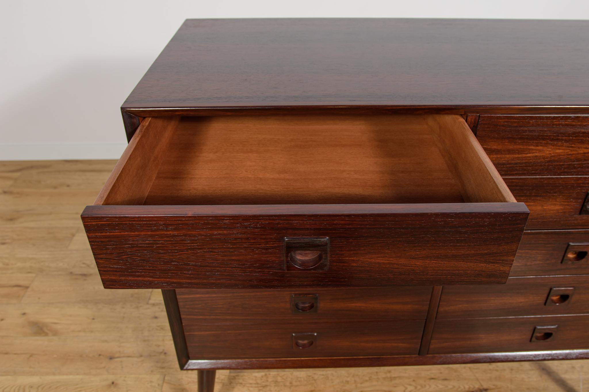 Cómoda danesa de mediados de siglo en madera de palisandro de Brouer Mobelfabrik, años 60 en venta 2