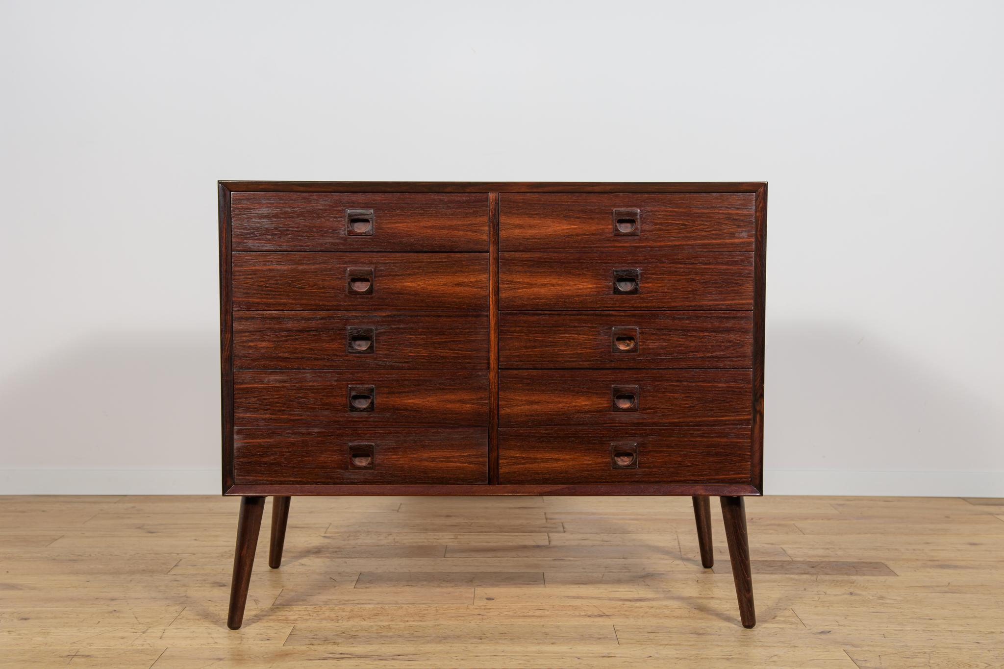 Cómoda danesa de mediados de siglo en madera de palisandro de Brouer Mobelfabrik, años 60 Moderno de mediados de siglo en venta