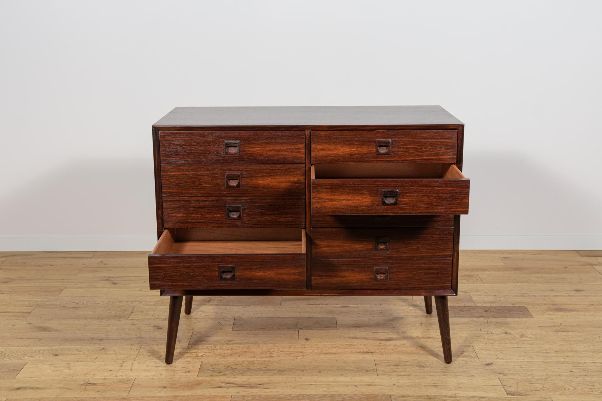 Cómoda danesa de mediados de siglo en madera de palisandro de Brouer Mobelfabrik, años 60 Palo de rosa en venta