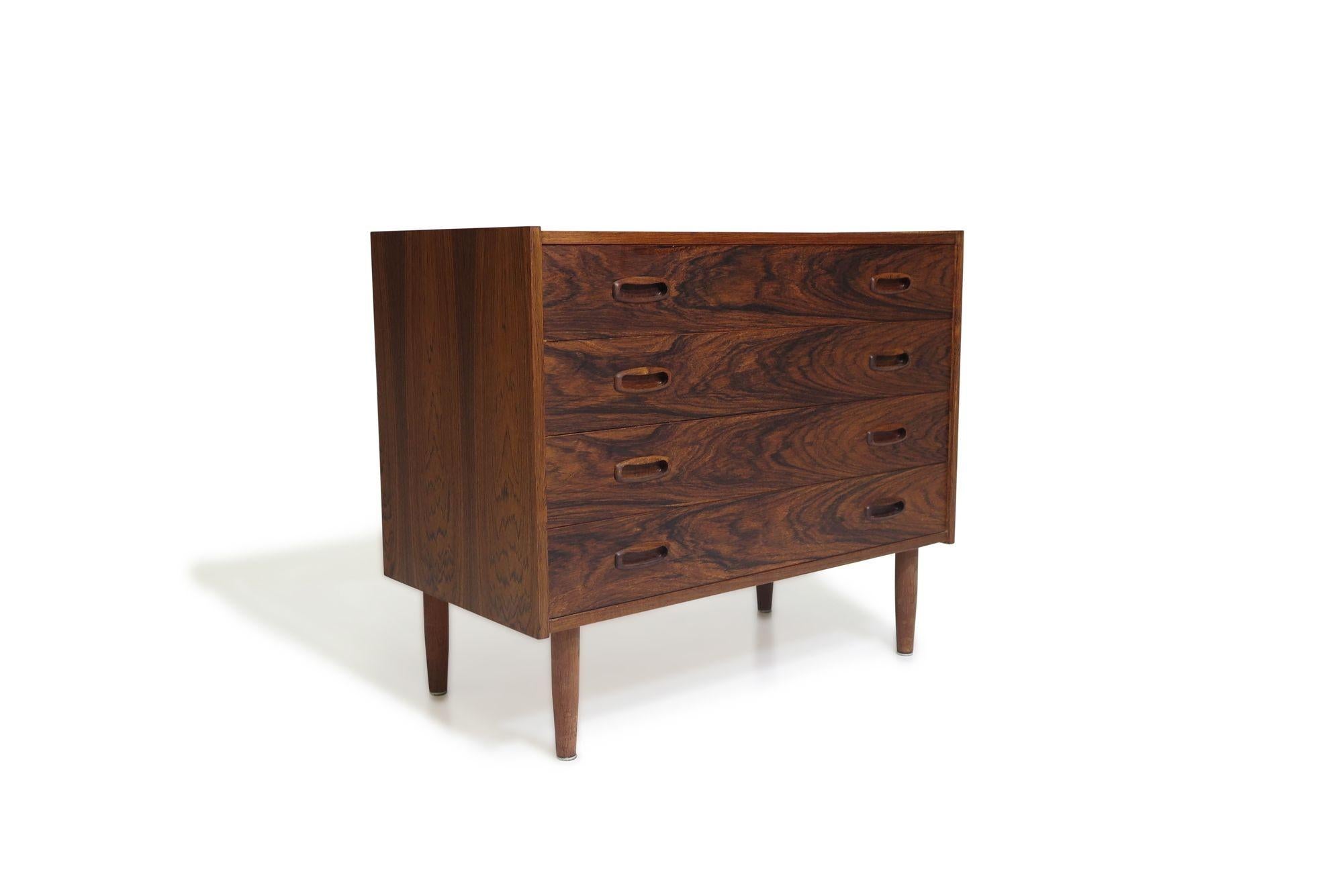 Scandinavian Modern Mid-century Danish Rosewood Dresser or Nightstand For Sale