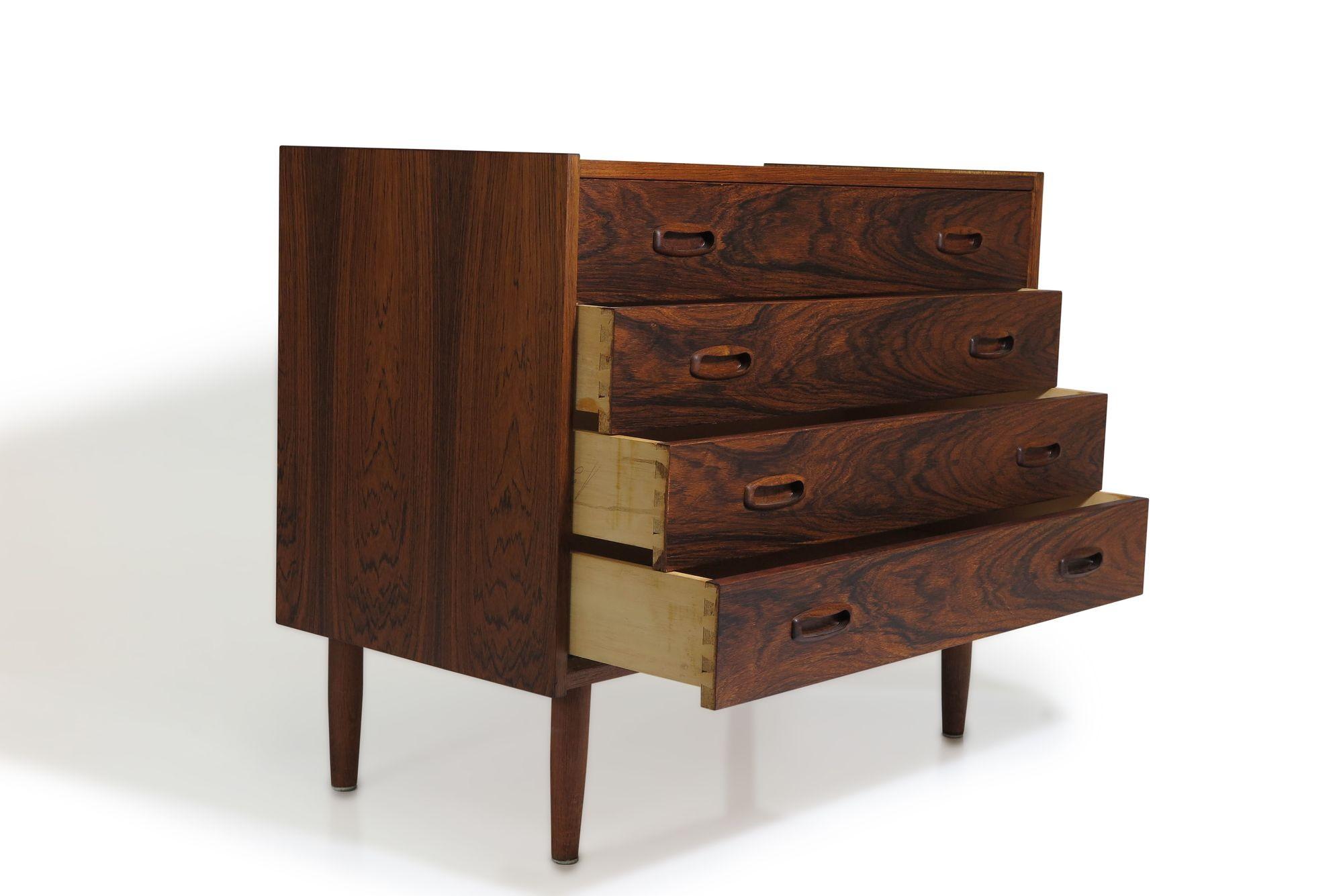 Mid-century Danish Rosewood Dresser or Nightstand For Sale 2