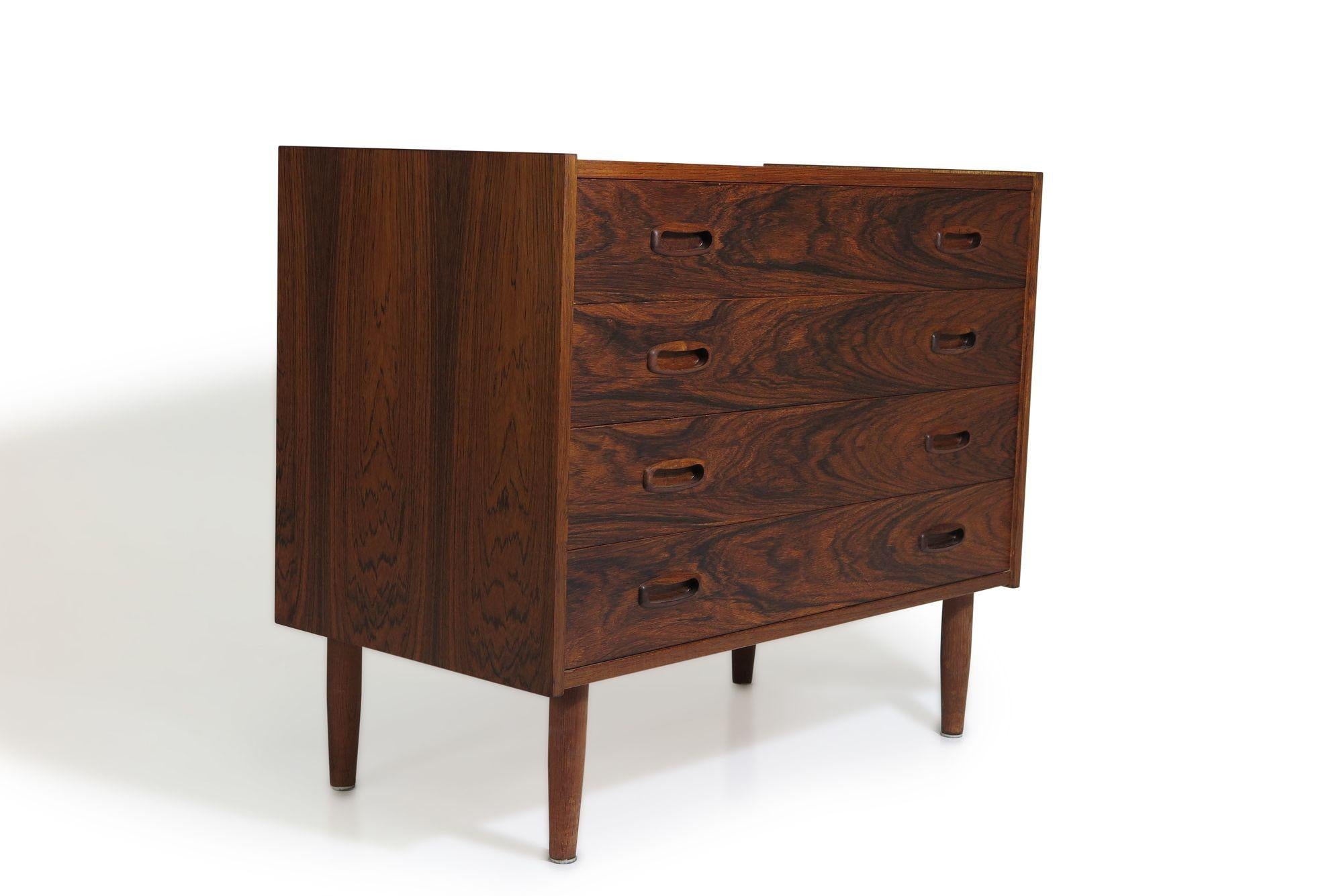 Mid-century Danish Rosewood Dresser or Nightstand For Sale 3