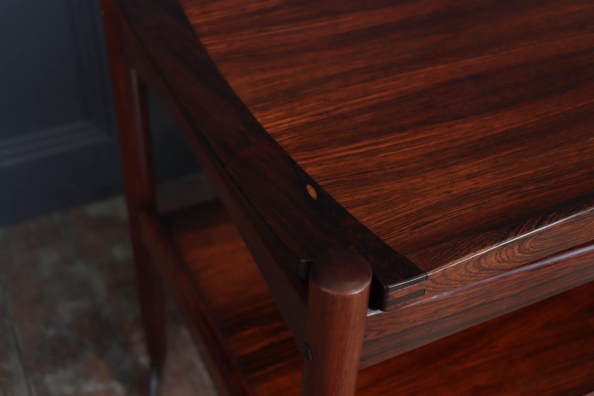 Mid-Century Danish Rosewood Drinks Trolley, 1960s For Sale 3
