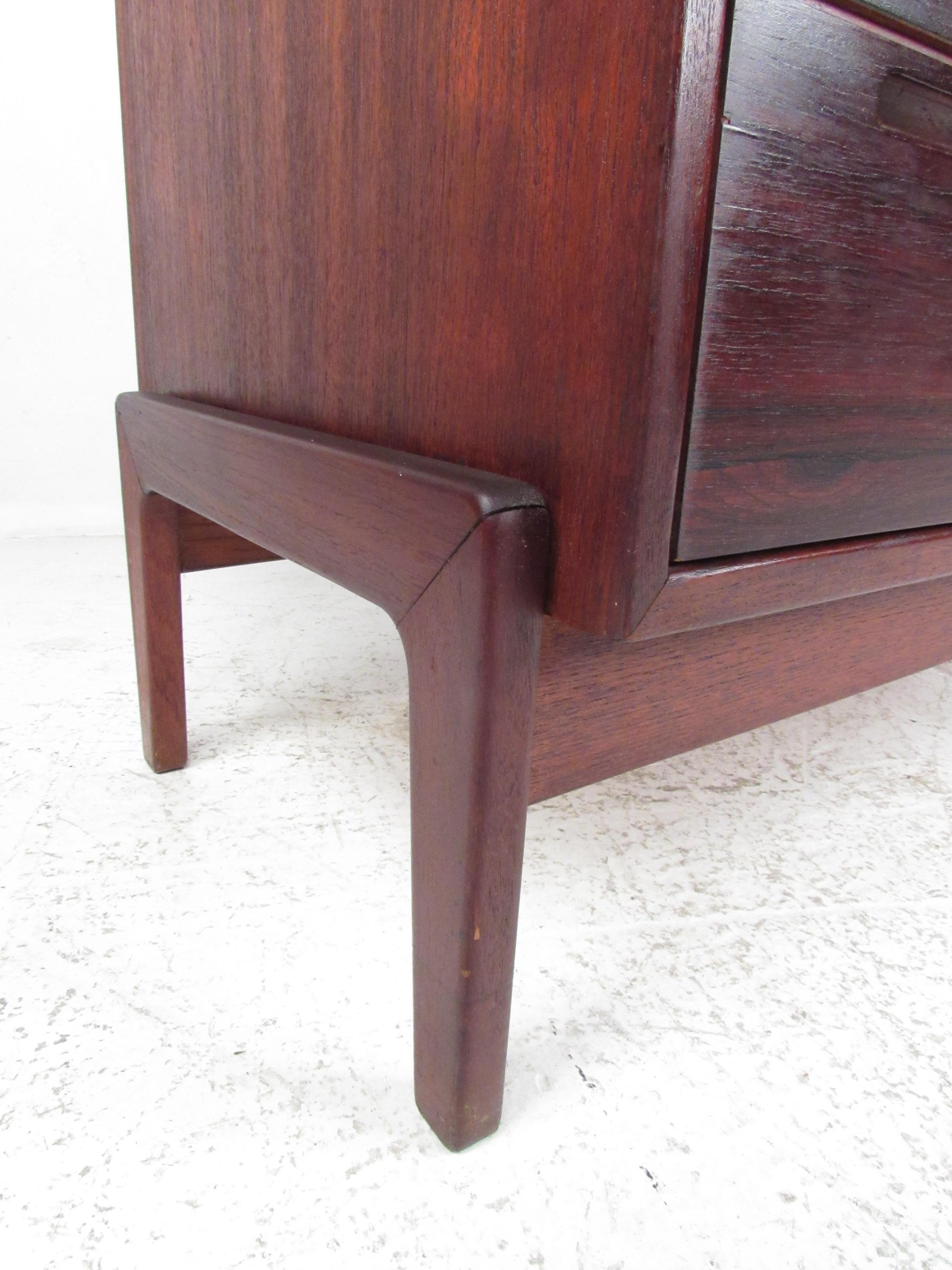 Mid-Century Modern Midcentury Danish Rosewood Eight-Drawer Dresser