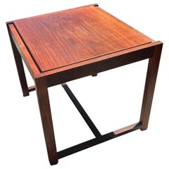 Mid-Century Danish Rosewood Erik Buch Flip Top End Table