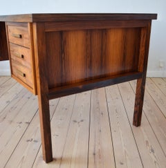 Midcentury Danish Rosewood Executive Desk, 1960s