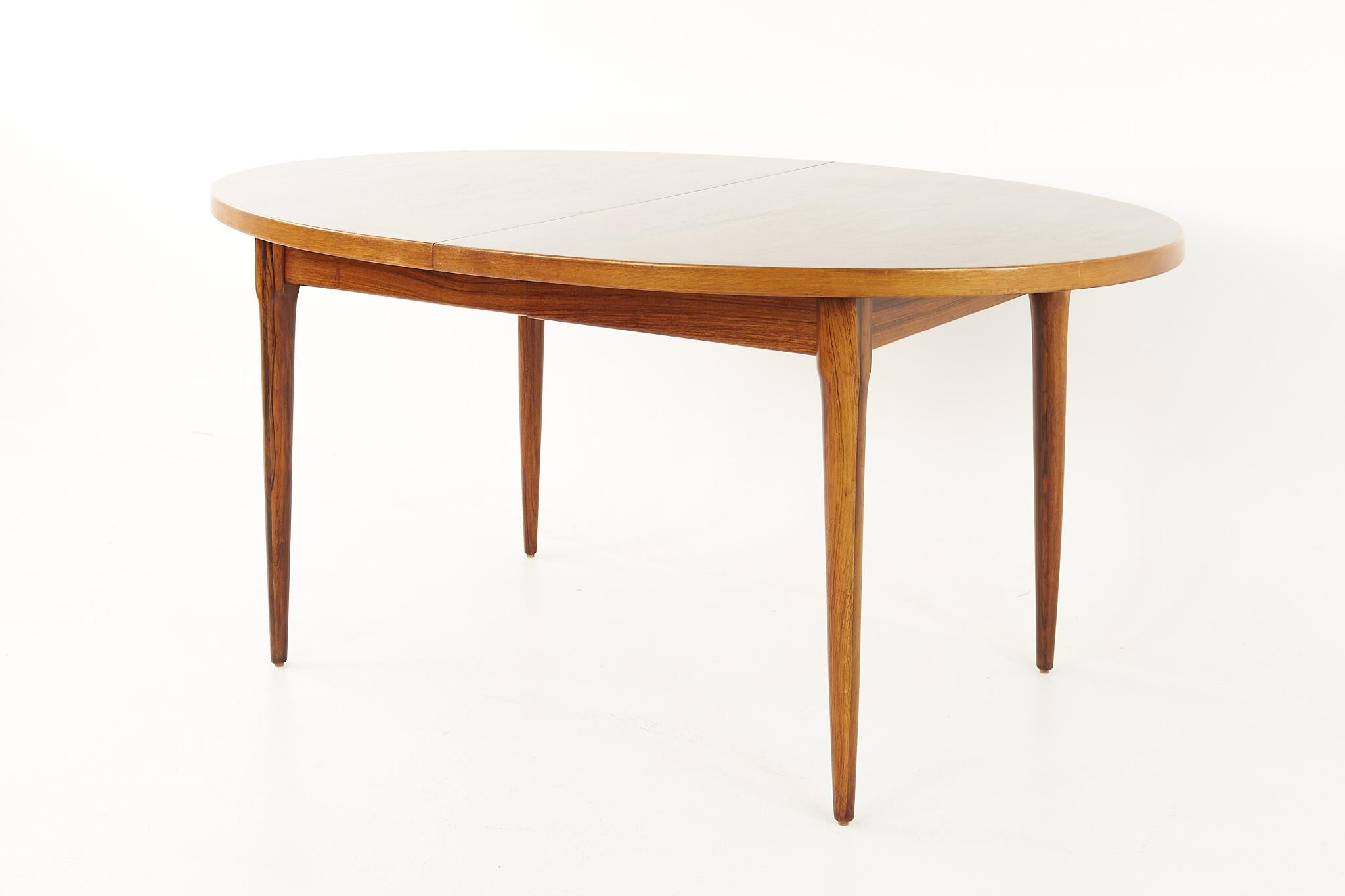 Mid-Century Modern Mid-Century Danish Rosewood Expanding Dining Table