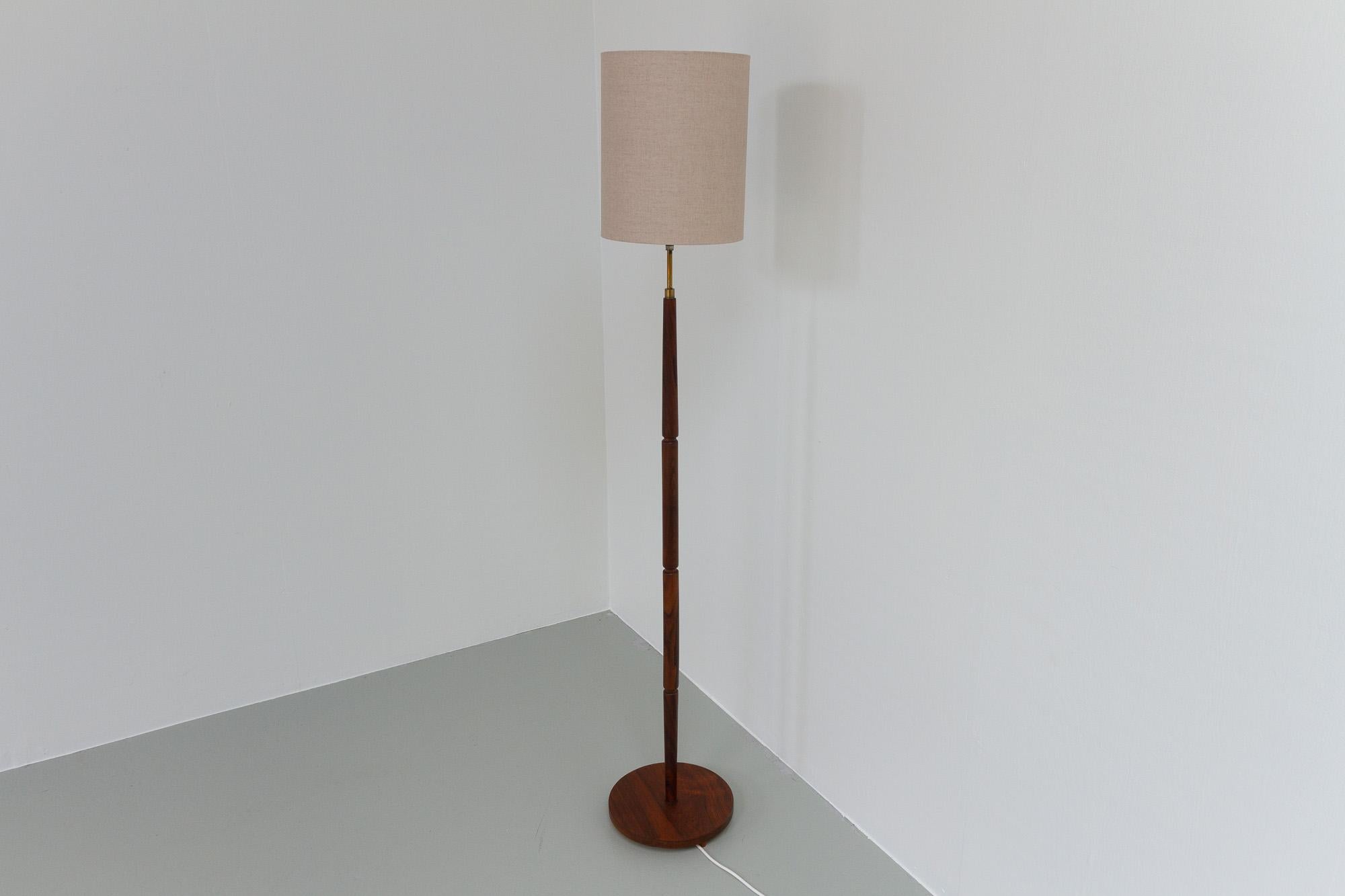 Mid-Century Modern Midcentury Danish Rosewood Floor Lamp, 1960s.  For Sale