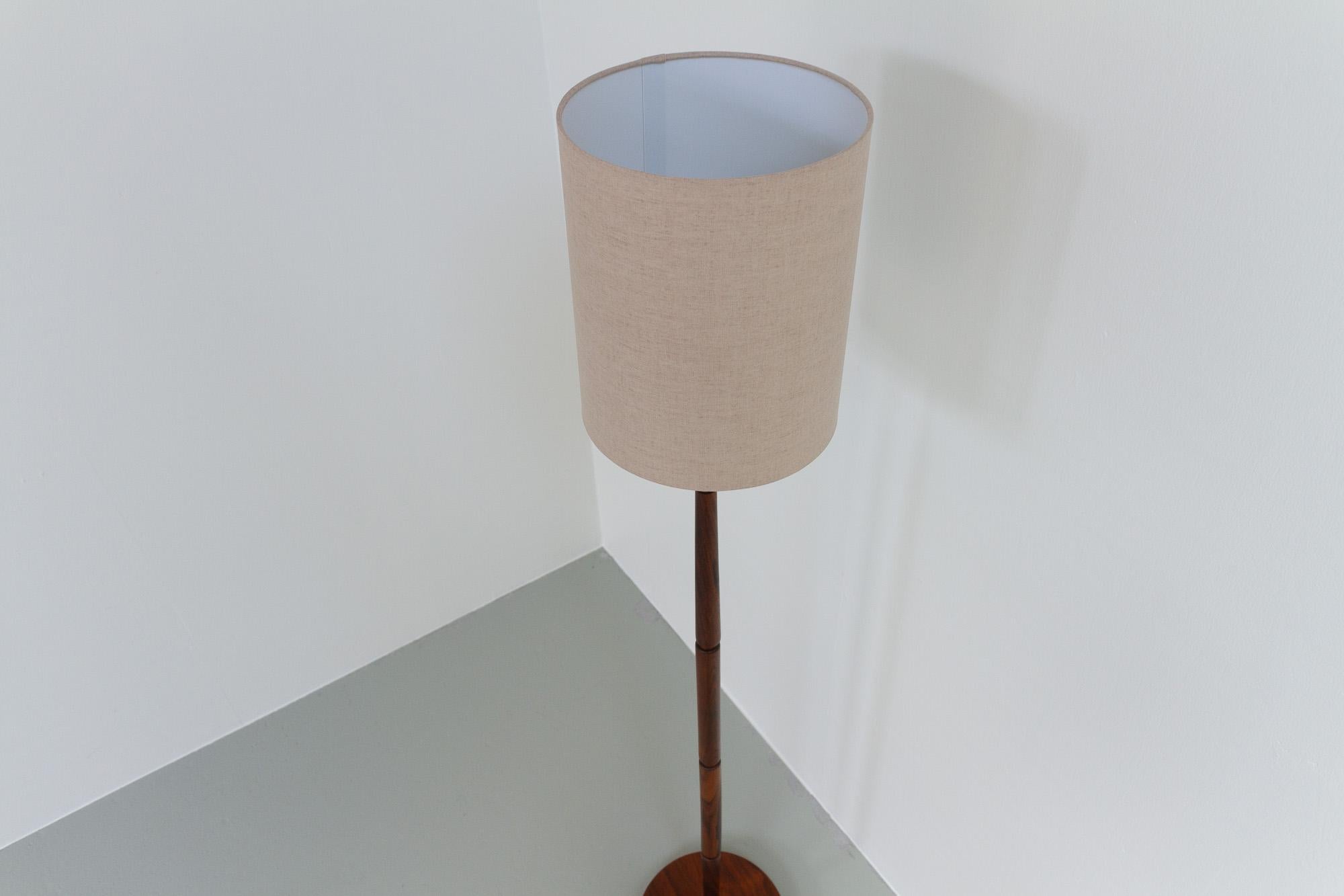 Midcentury Danish Rosewood Floor Lamp, 1960s.  For Sale 1