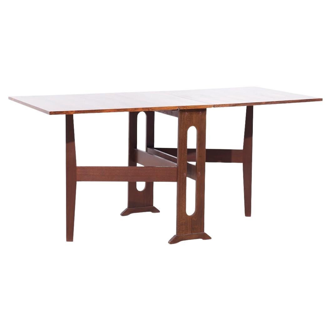 Mid Century Danish Rosewood Gate Leg Dining Table
