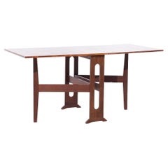 Mid Century Danish Rosewood Gate Leg Dining Table