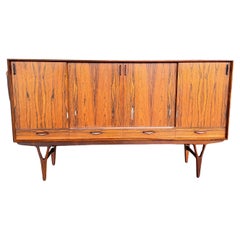 Mid Century Danish Rosewood Highboard Attr. To Kurt Ostervig