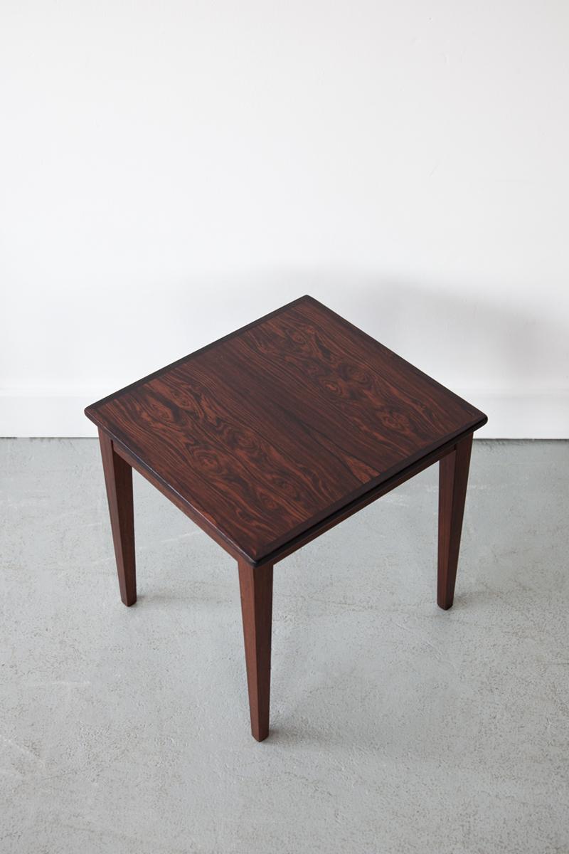 20th Century Mid Century, Danish Rosewood Nest of Side Tables For Sale