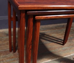 Mid Century Danish Rosewood Nest of Tables
