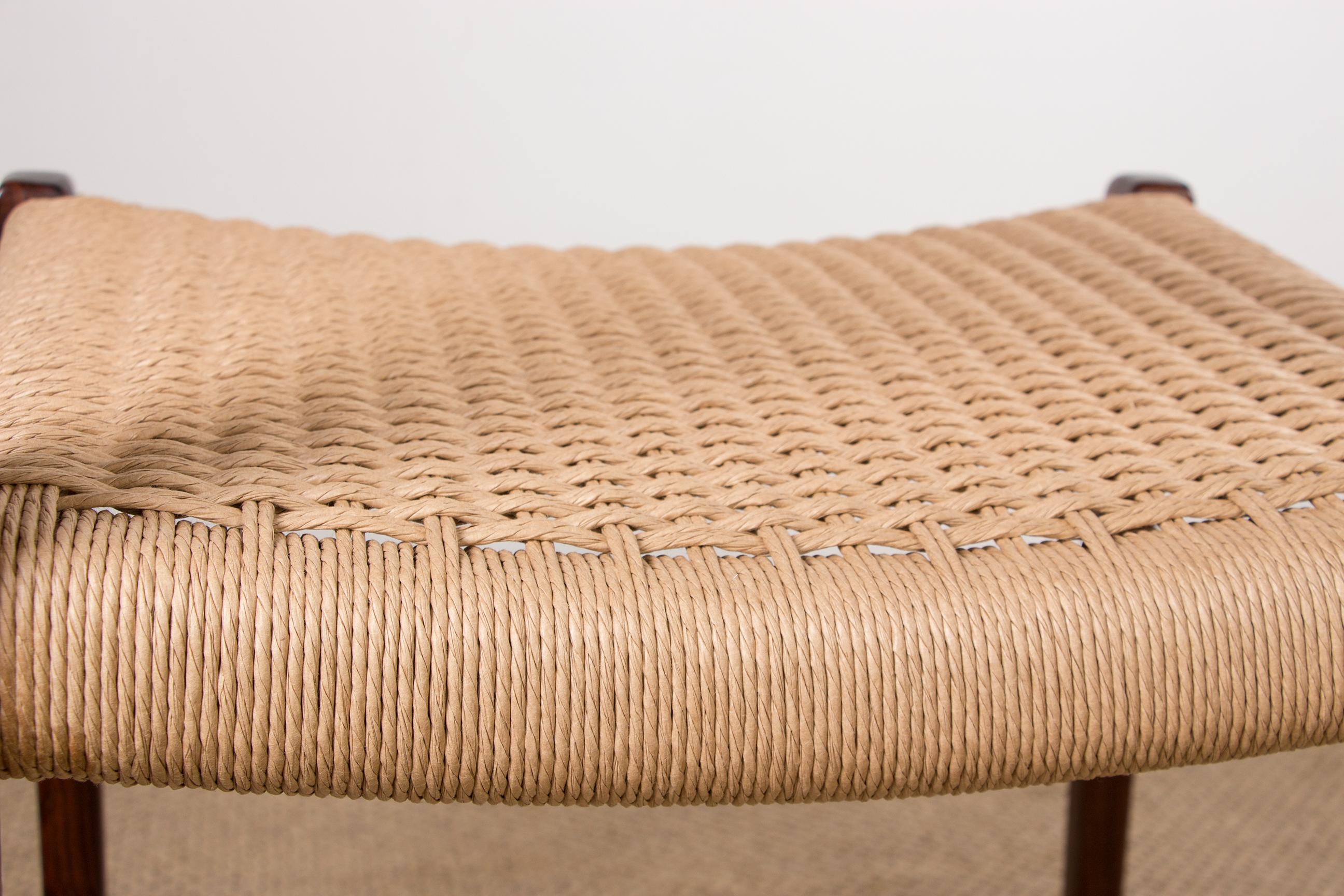 Mid-Century Danish Rosewood & Rope Dining Chairs Model 71 by Niels Otto Moller 9