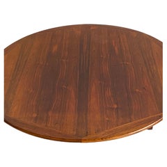 Mid century Danish rosewood round pedestal coffee table