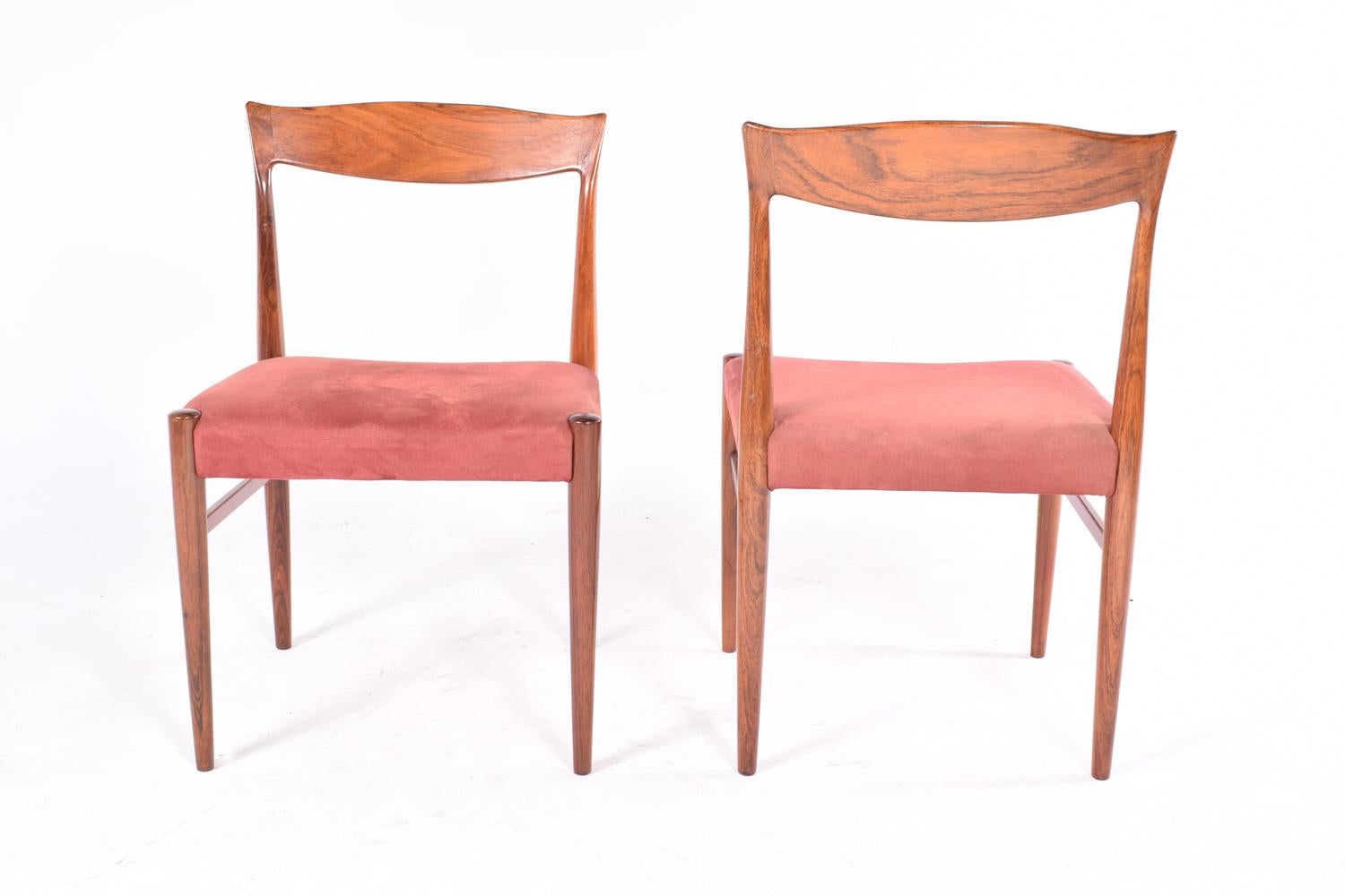 Midcentury Danish Rosewood Set of 6 Dinning Chairs by Erling Torvits for Soro  In Good Condition In Lisboa, Lisboa
