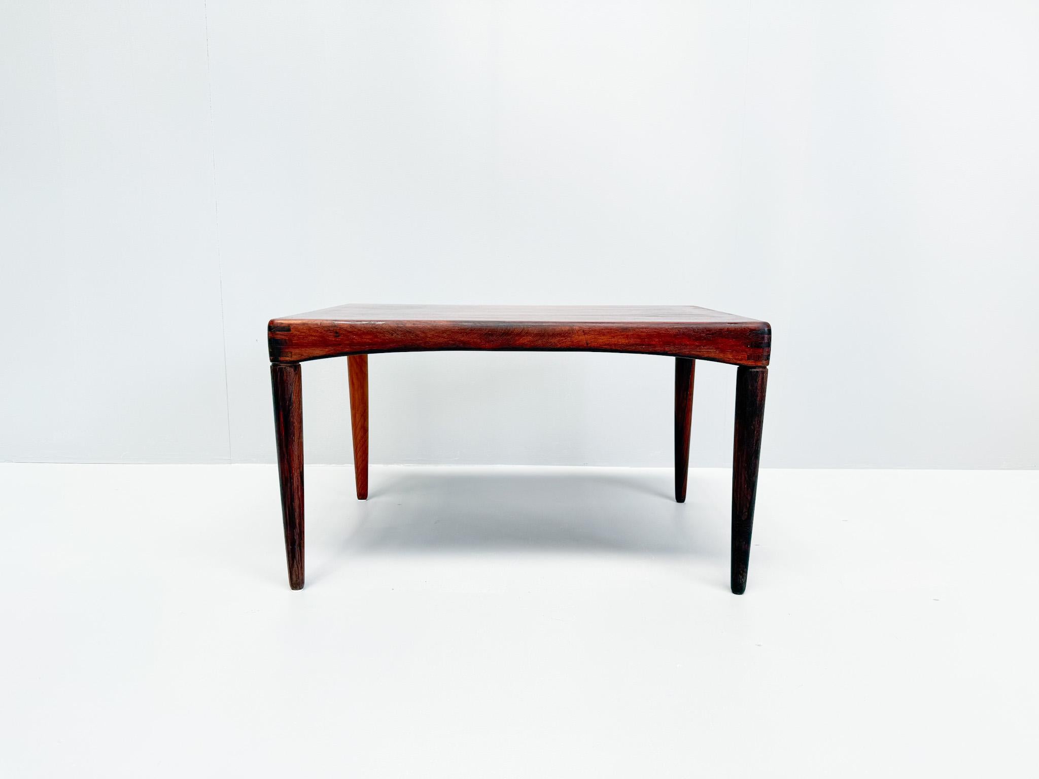 Mid-Century Modern Mid-Century Danish Rosewood Side Table by Henry Walter Klein for Bramin, 1960s For Sale