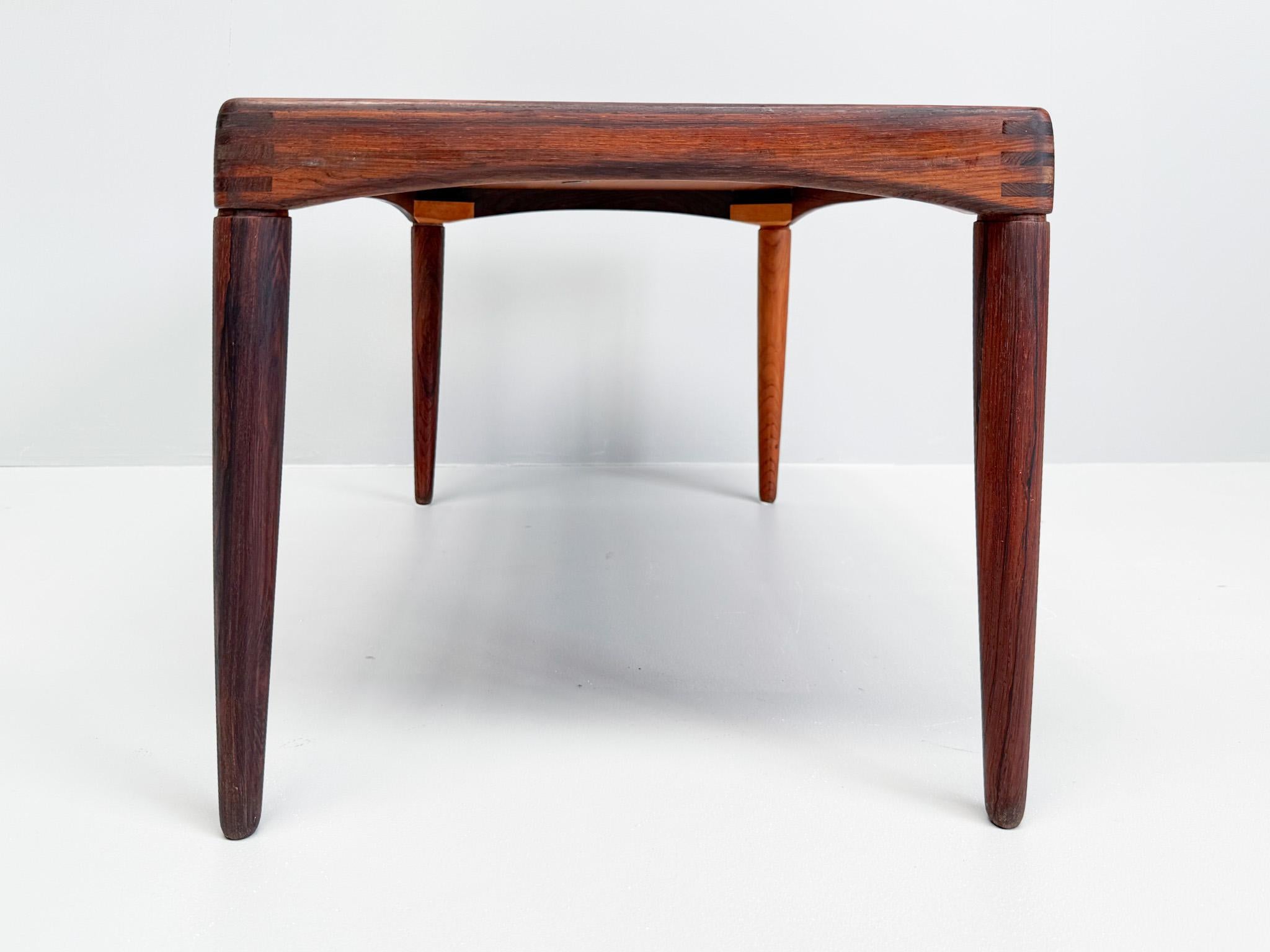Mid-Century Danish Rosewood Side Table by Henry Walter Klein for Bramin, 1960s For Sale 1