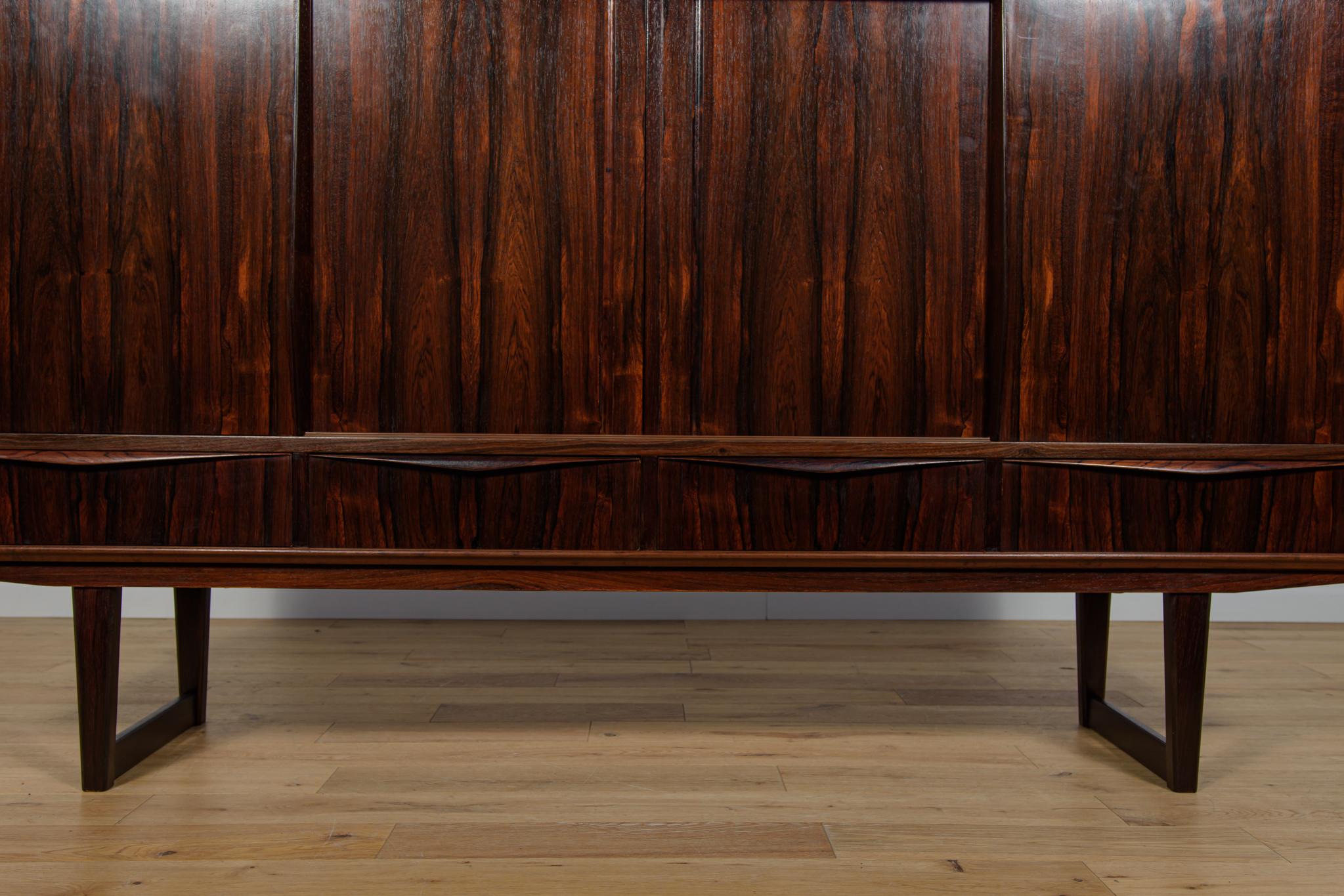 Credenza in palissandro danese di metà secolo di E.W. Bach per Sejling Skabe, anni '60 in vendita 9