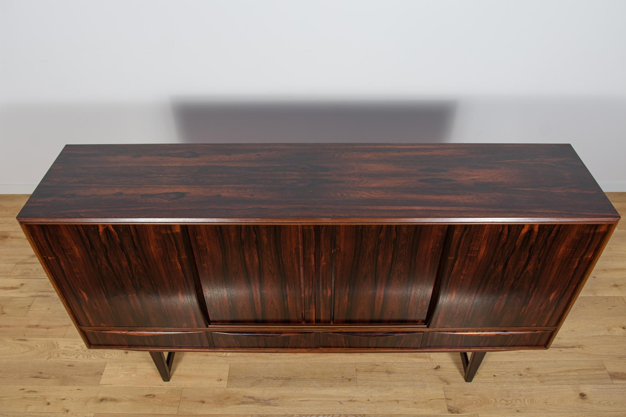 Mid-Century moderno Credenza in palissandro danese di metà secolo di E.W. Bach per Sejling Skabe, anni '60 in vendita
