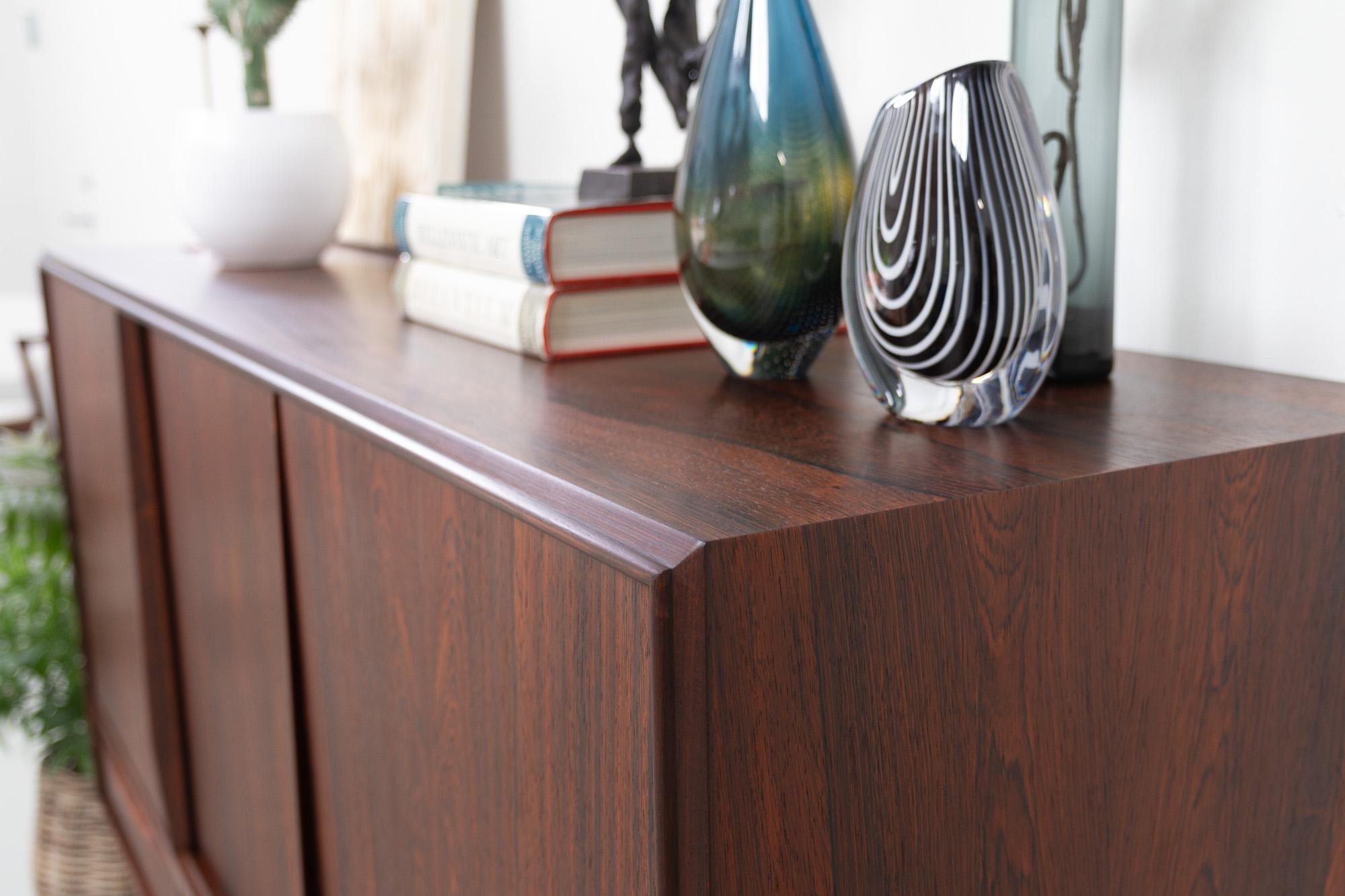 Mid-Century Danish Rosewood Sideboard by E.W. Bach for Sejling Skabe, 1960s. For Sale 13