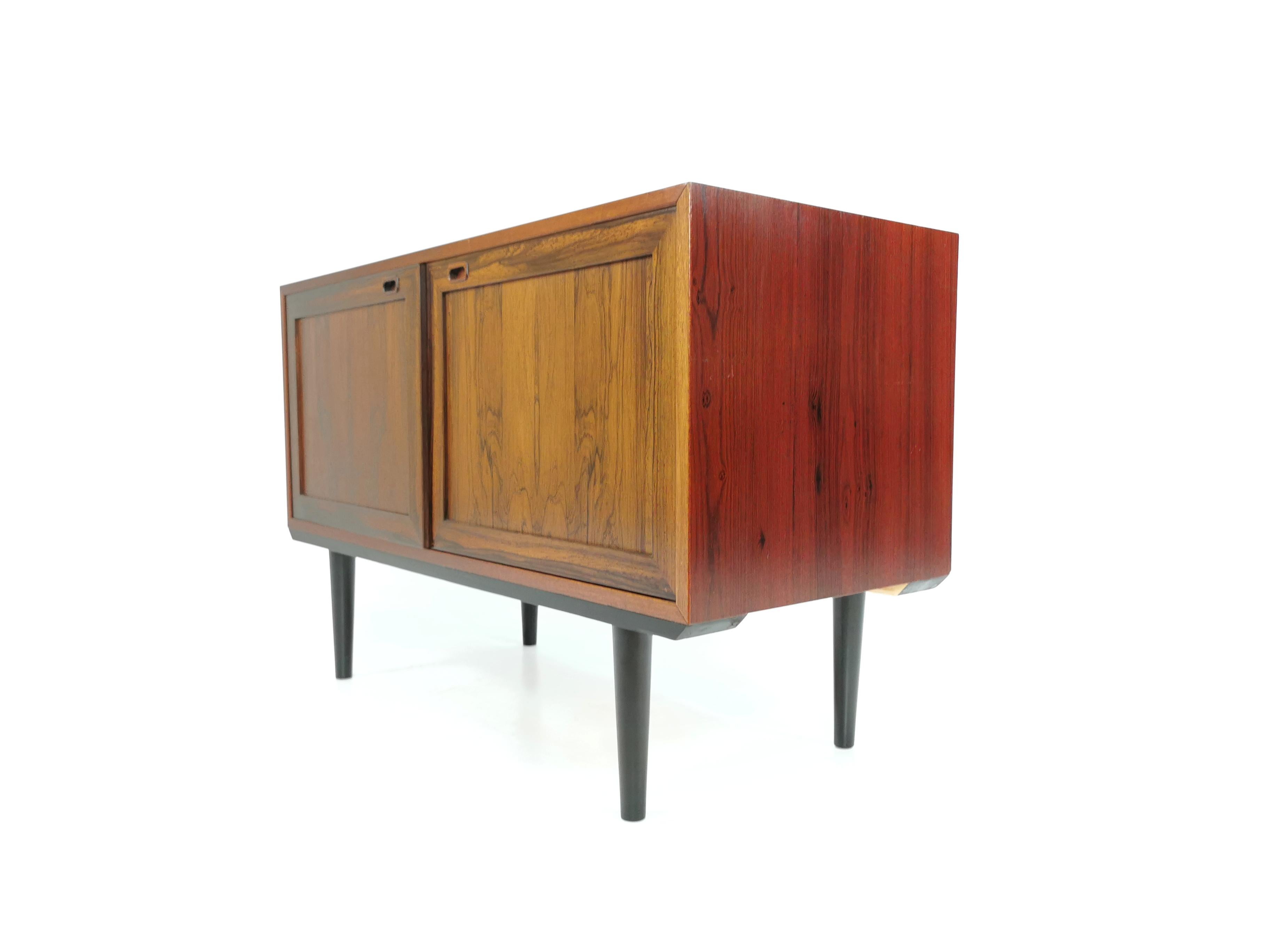 Mid Century Danish Rosewood Sideboard Cabinet 1960s-1970s 1