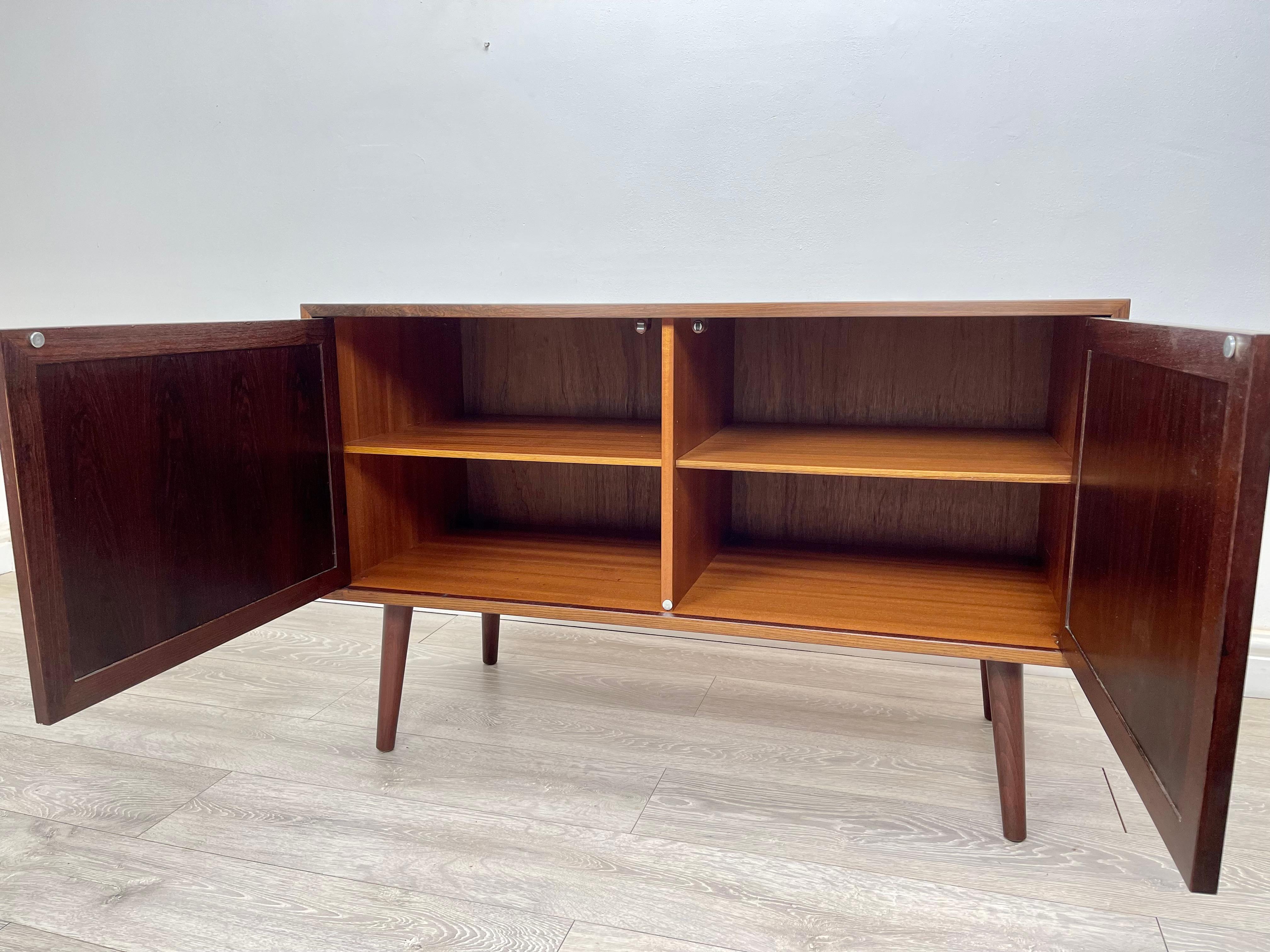 Midcentury Danish Rosewood Sideboard In Excellent Condition In Hull, GB