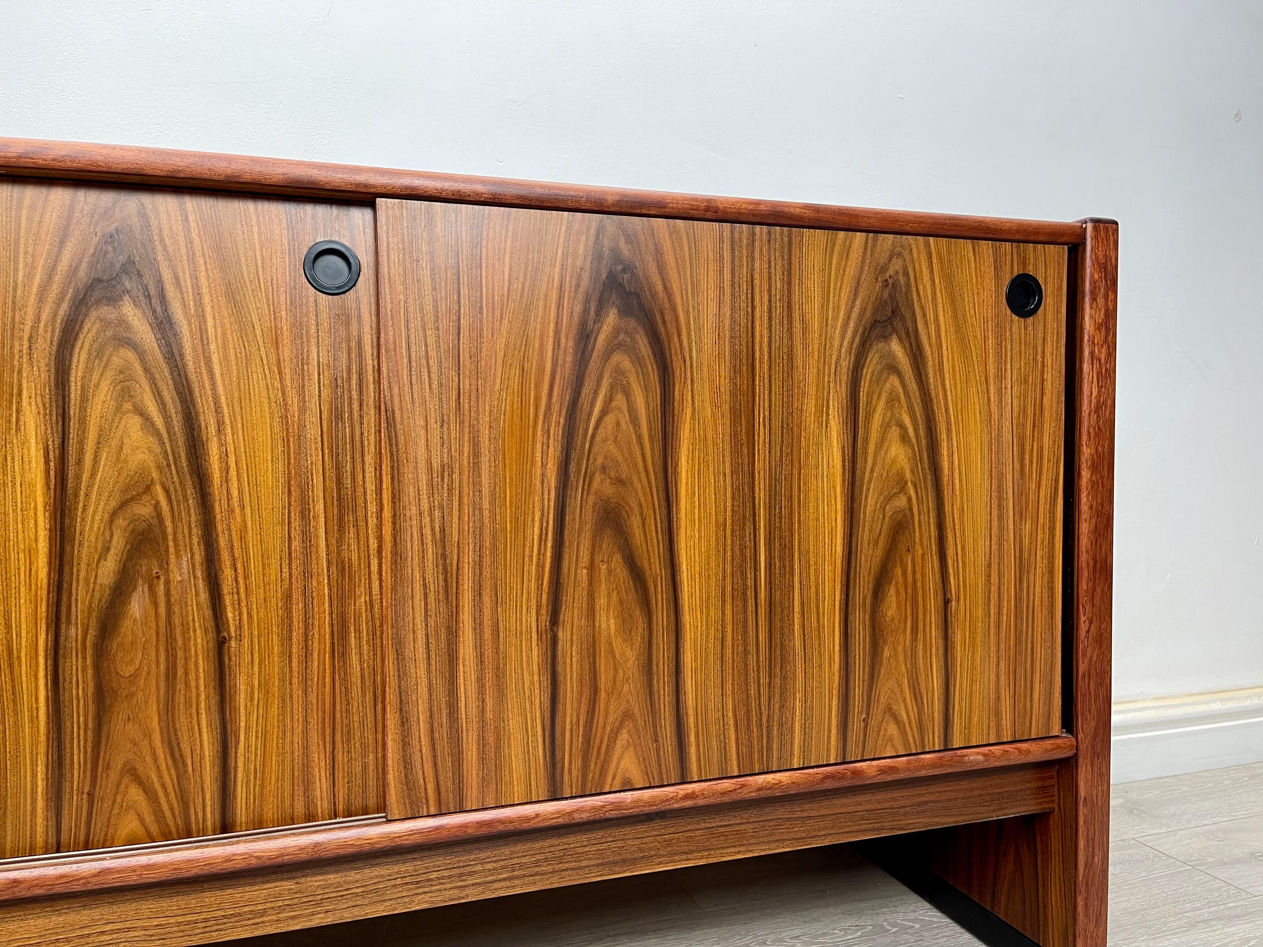 Midcentury Danish Rosewood Sideboard In Excellent Condition In Hull, GB