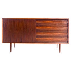 Mid-Century Danish Rosewood Sideboard with Sliding Door, 1950's