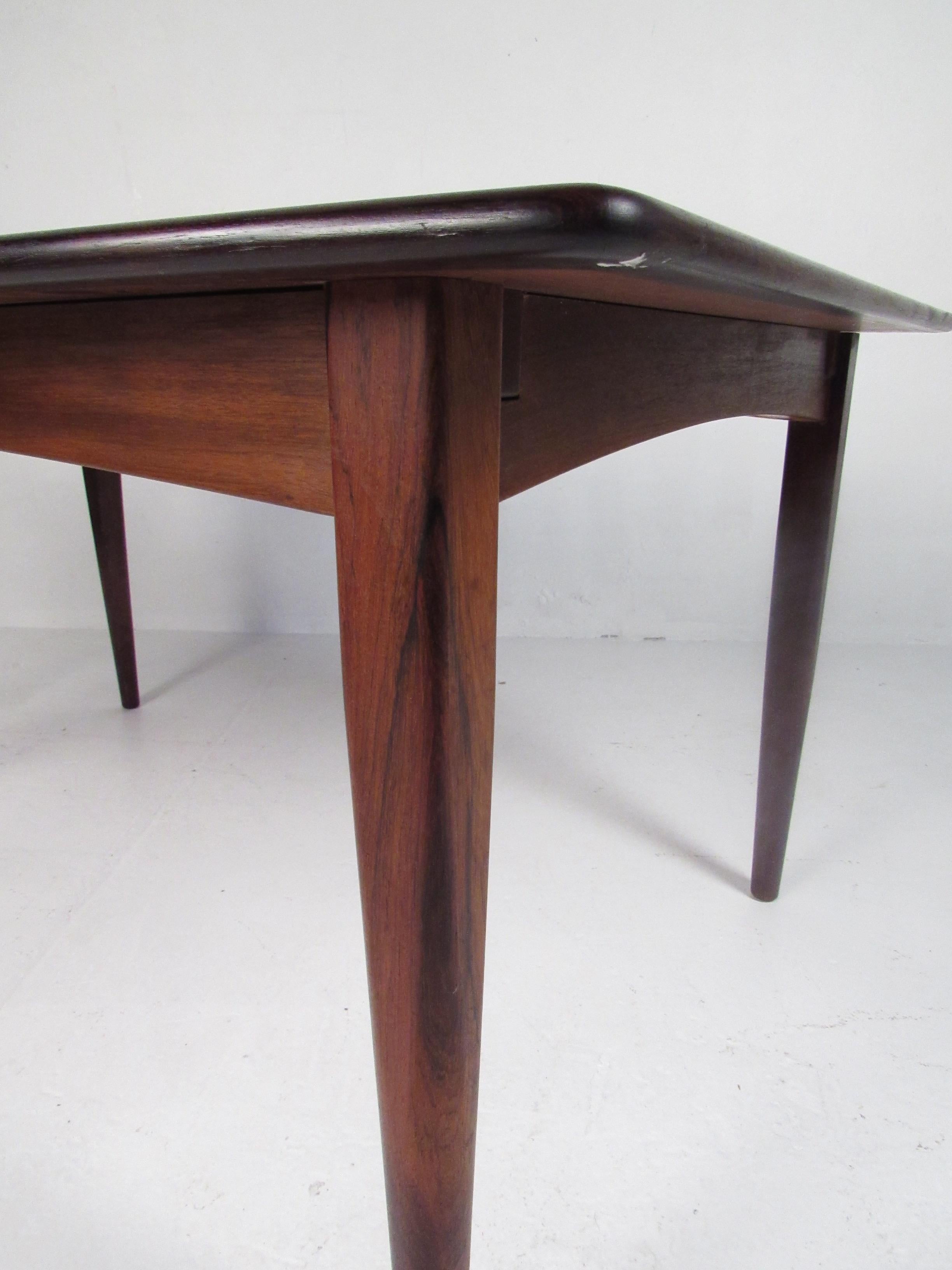 Mid-Century Danish Rosewood Table by Falster For Sale 8