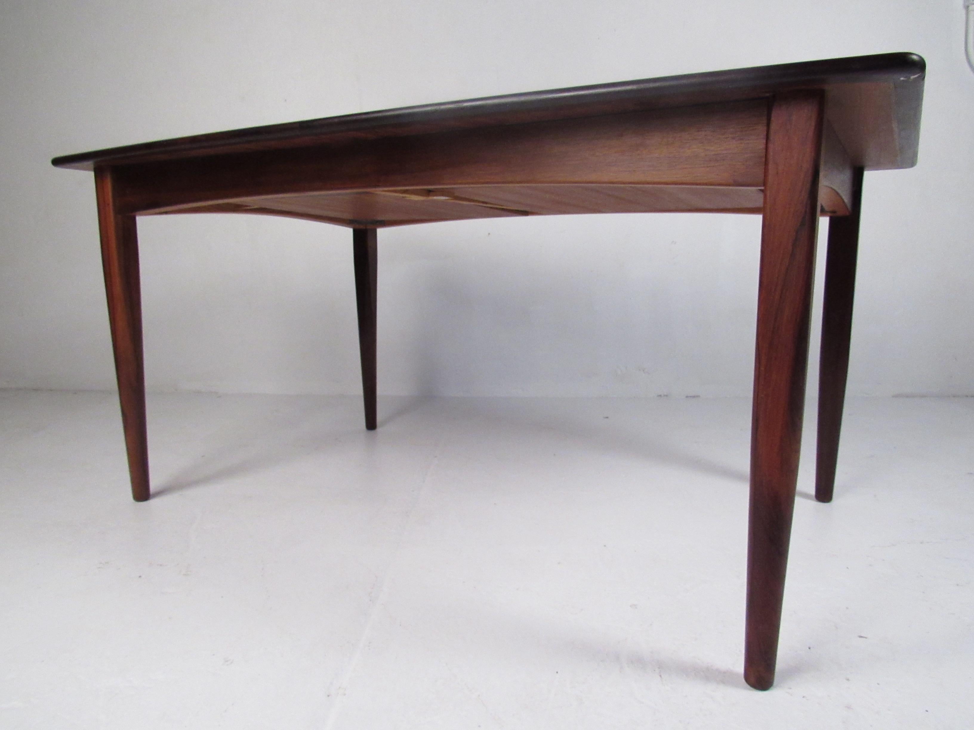Mid-Century Danish Rosewood Table by Falster For Sale 10