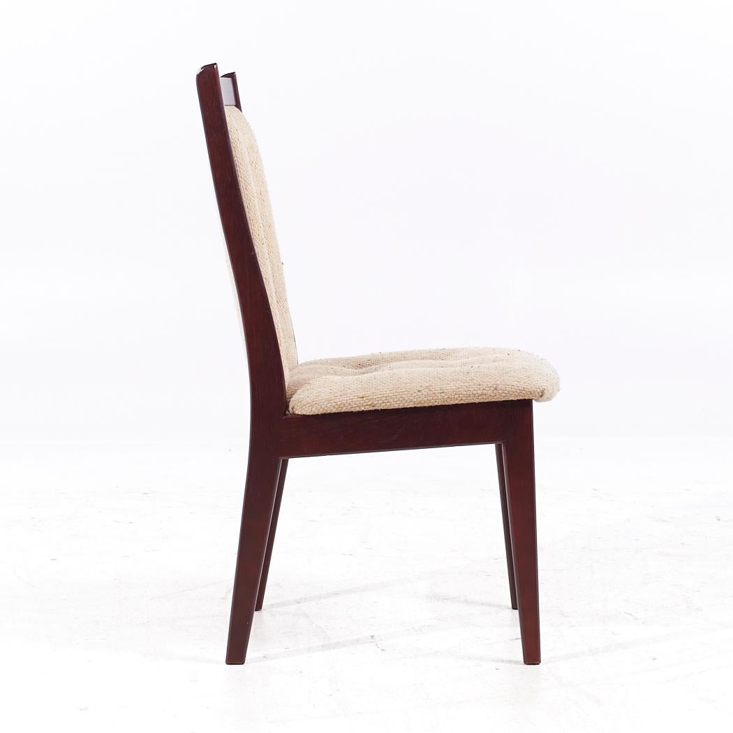 Tissu d'ameublement Chaises de salle à manger en bois de rose danois du milieu du siècle - Lot de 4 en vente